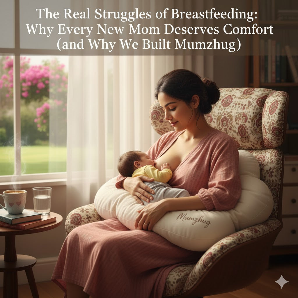 🌸 The Real Struggles of Breastfeeding: Why Every New Mom Deserves Comfort (and Why We Built Mumzhug)