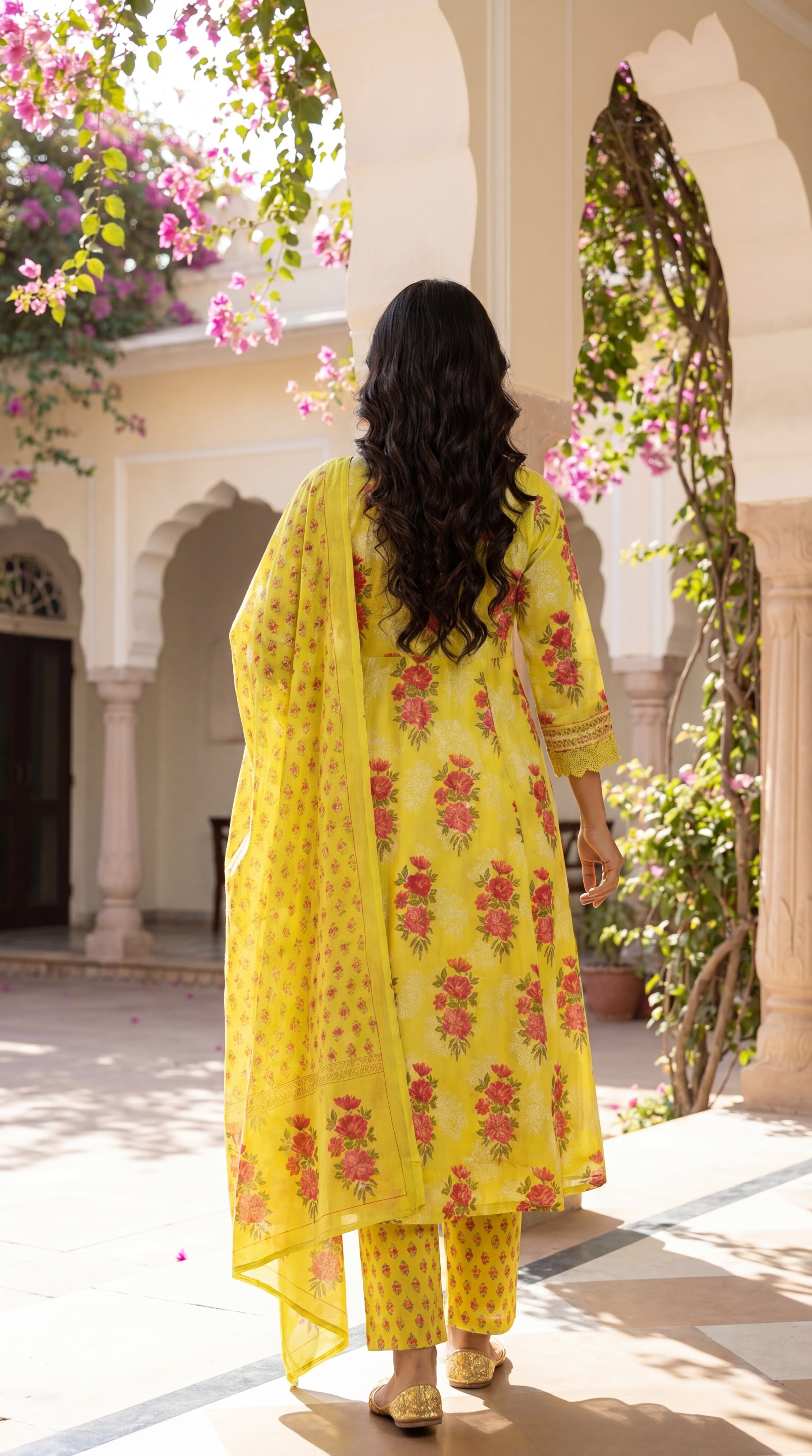 Yellow Pure Cotton Maternity & Feeding Kurta Pant Set with Dupatta – Mumzhug Ethnic Wear