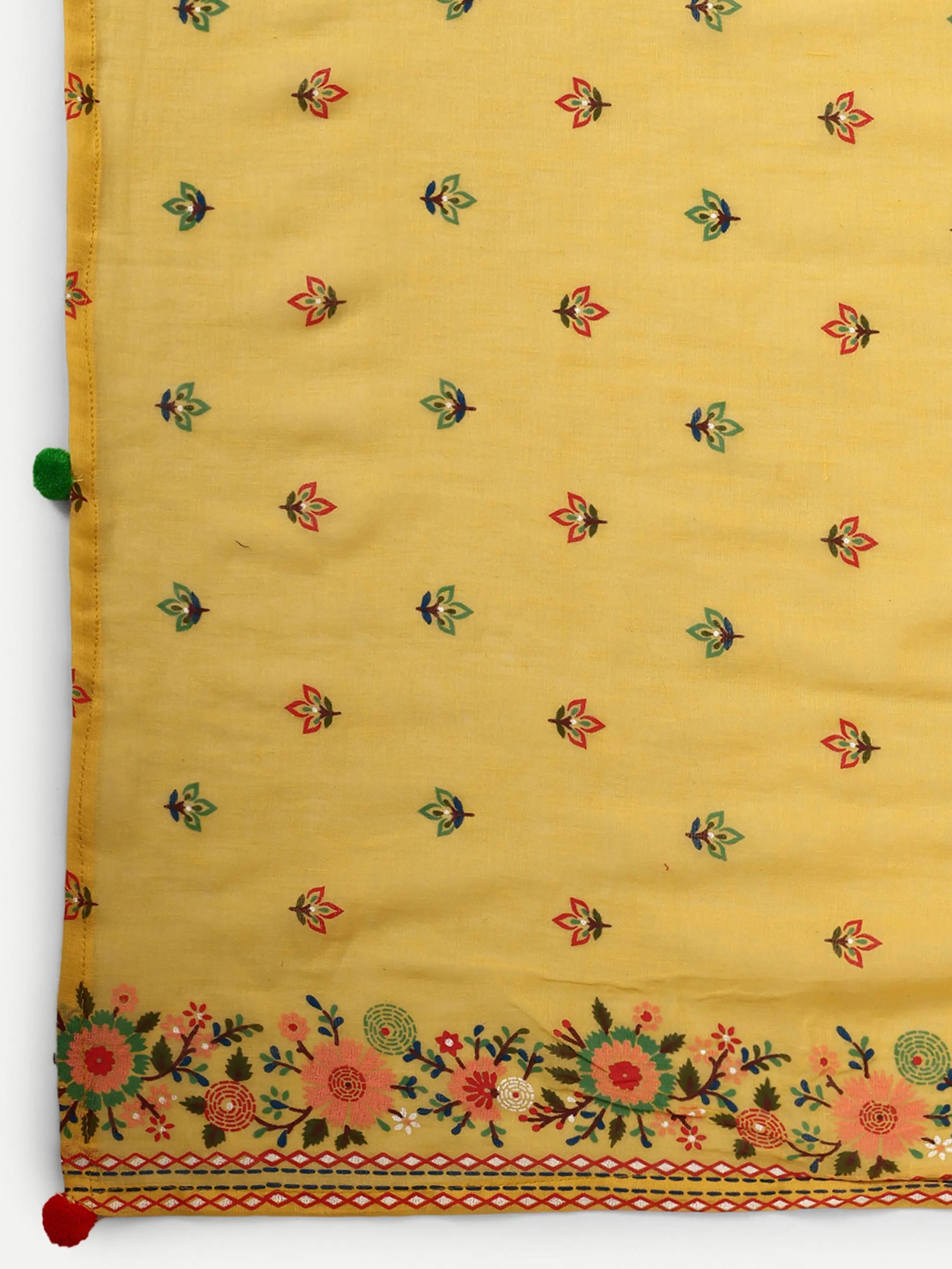 COTTON SCHIFFLI EMBROIDED KURTA PANT AND DUPATTA SET Kavita Gupta