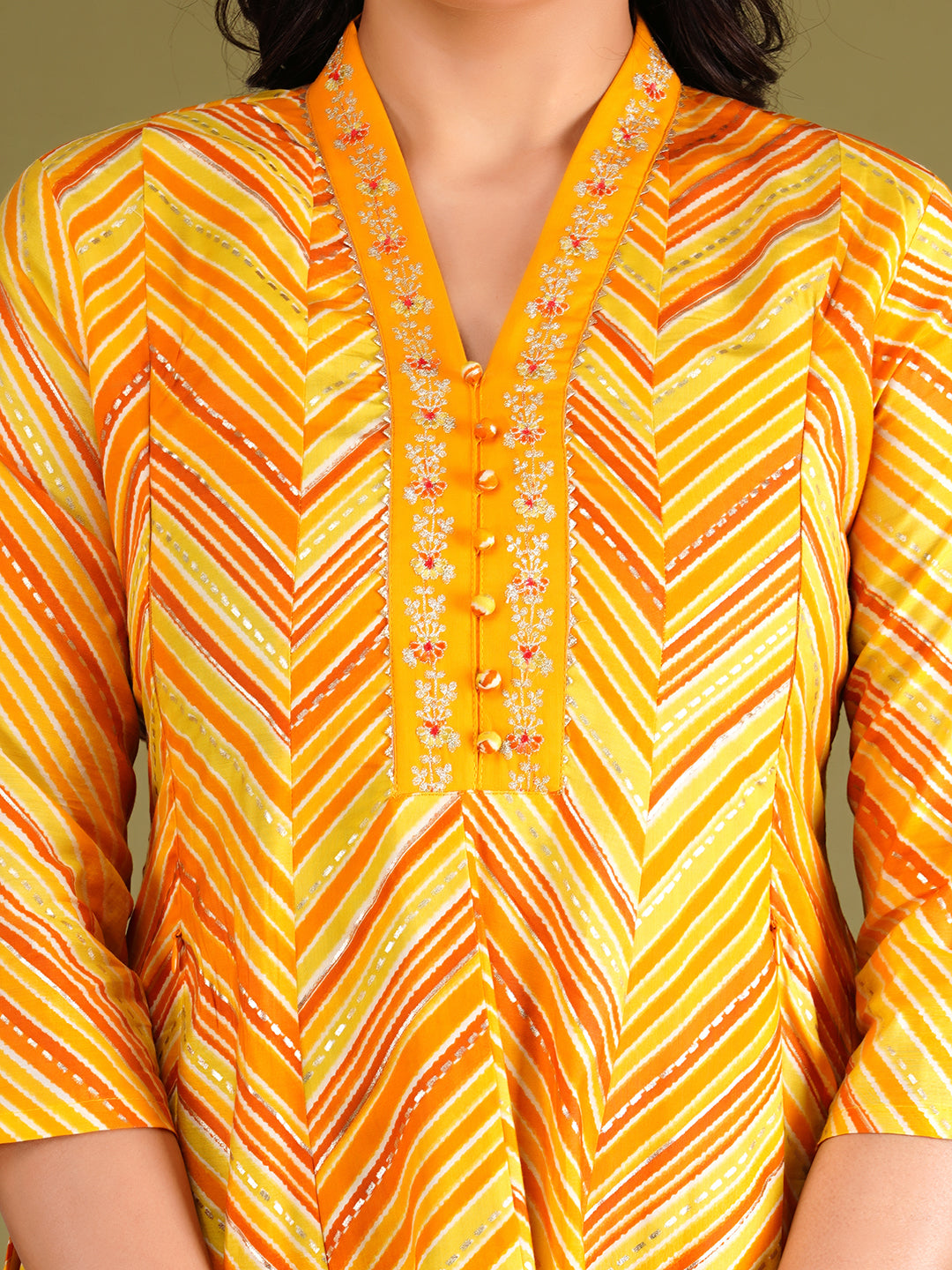 Cotton Maslin Embroidered Umbrella Flaired Kurta With Dhoti And Dupatta For Feeding And Maternity Purpose