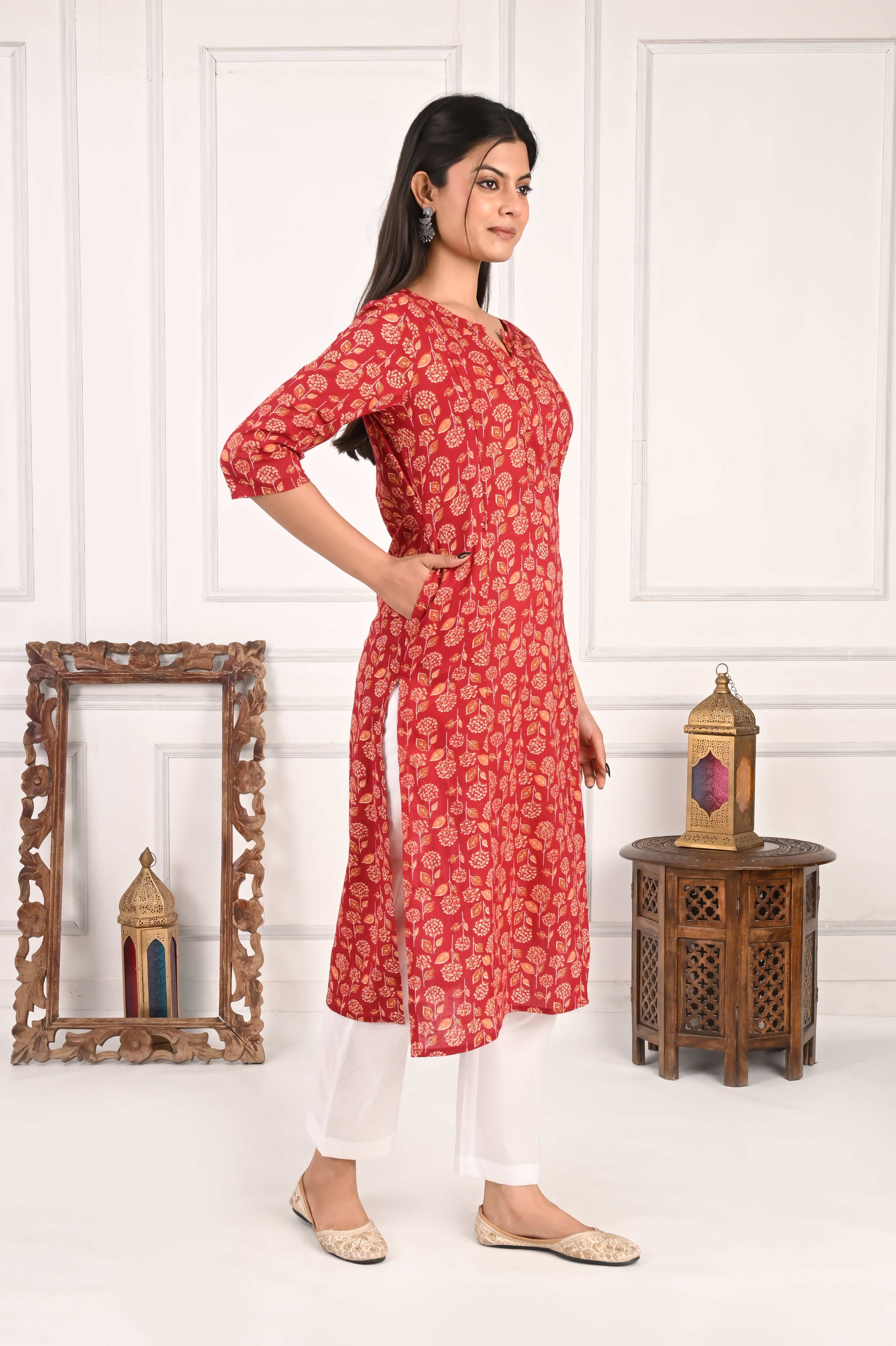 Mumzhug Pure Cotton Feeding Kurta