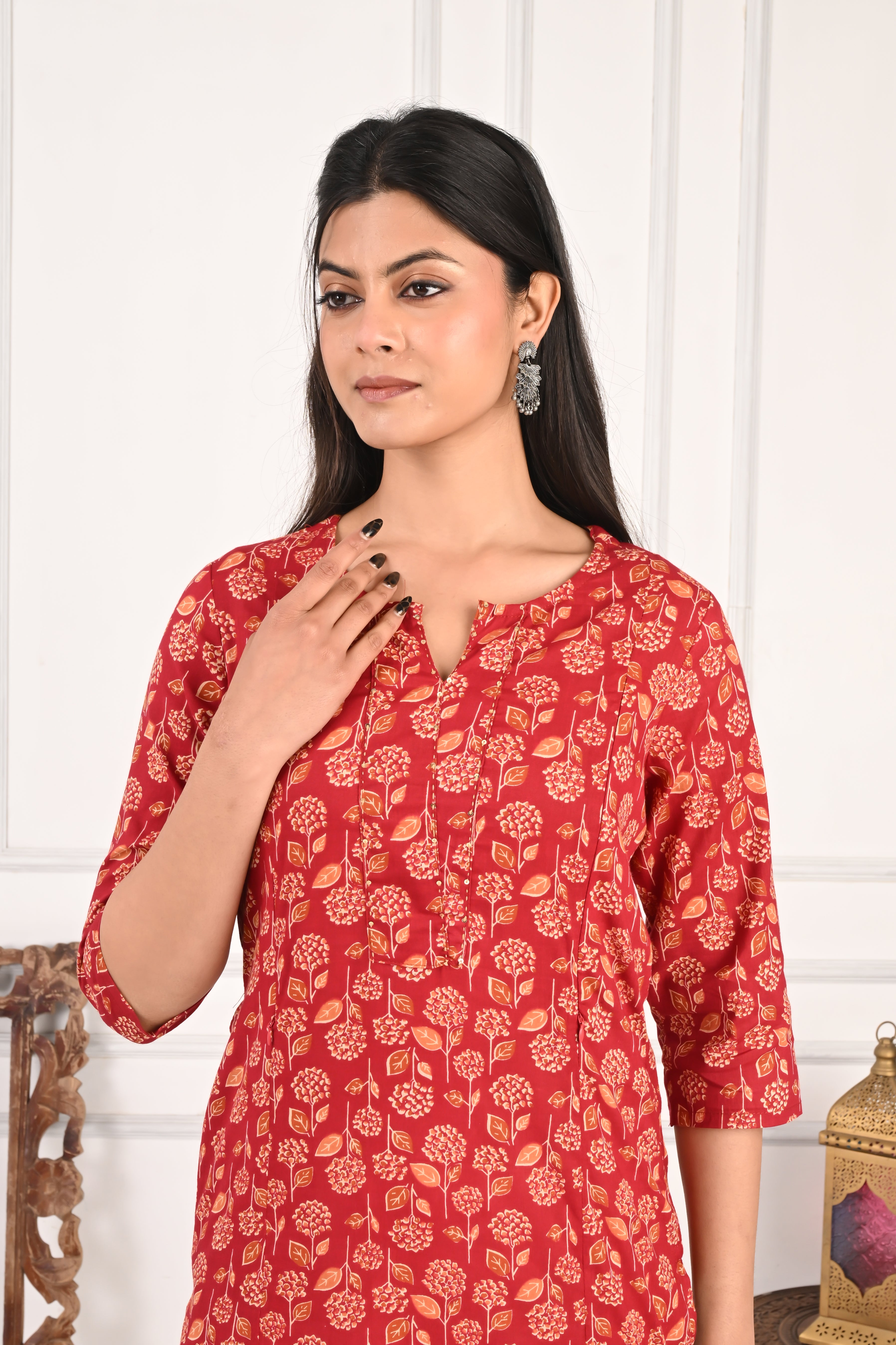 Mumzhug Pure Cotton Feeding Kurta