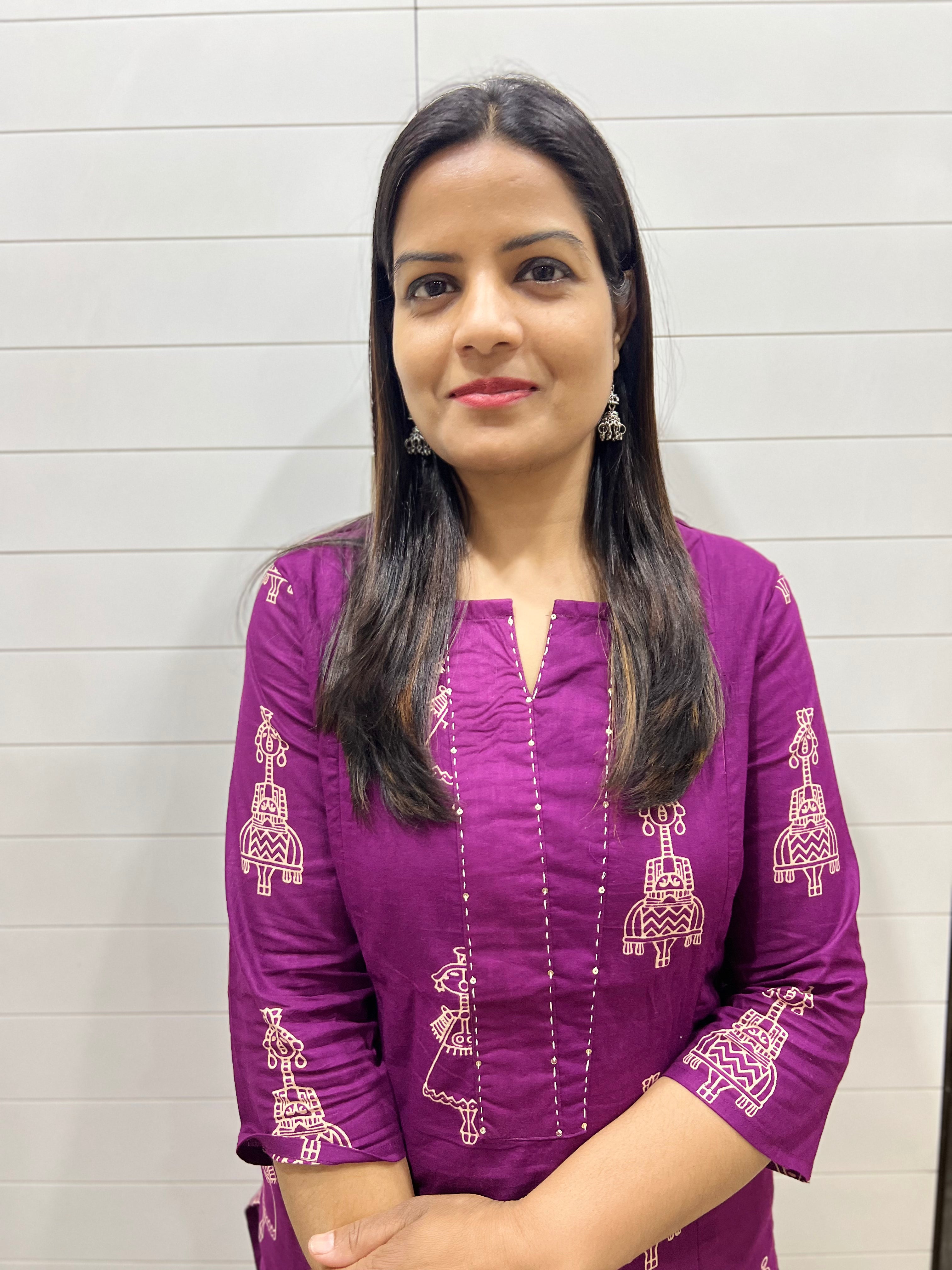 Mumzhug Wine Pure Cotton Feeding Kurta