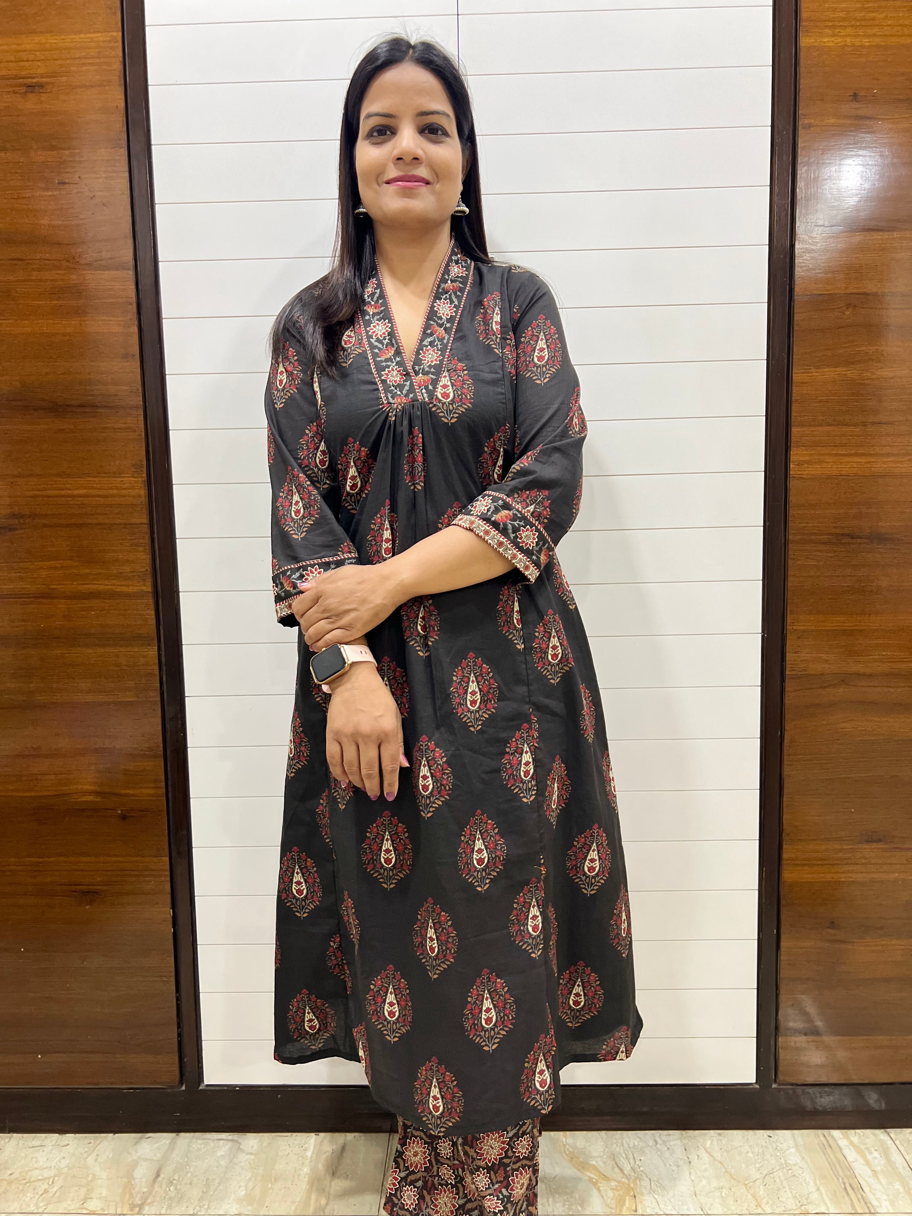 #NEW LAUNCH. Mumzhug black pure premium cotton feeding kurta set DISPATCHING START FROM-30TH APRIL