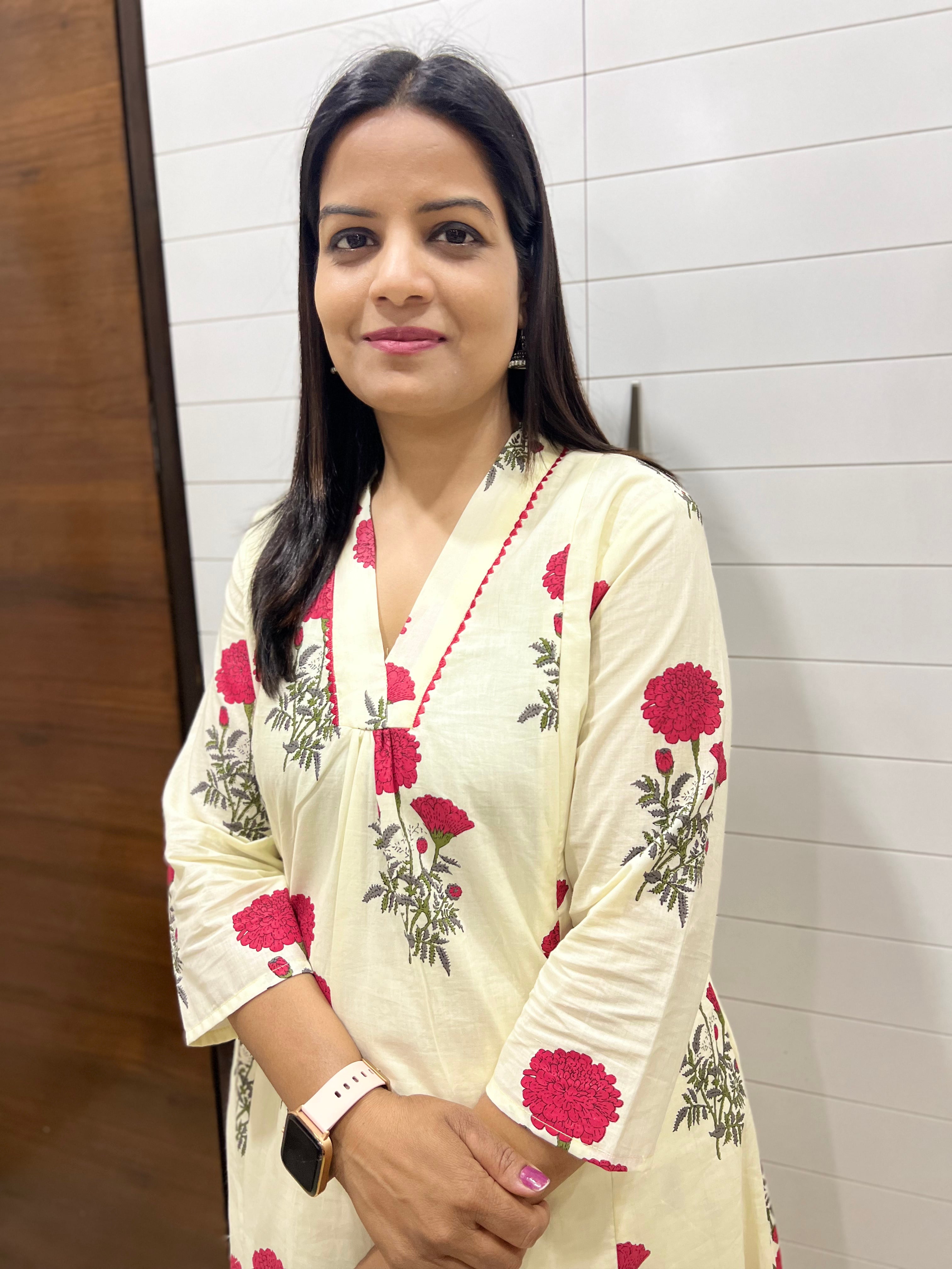 #READY TO SHIP...Mumzhug pure premium cotton feeding kurta set with attached lining
