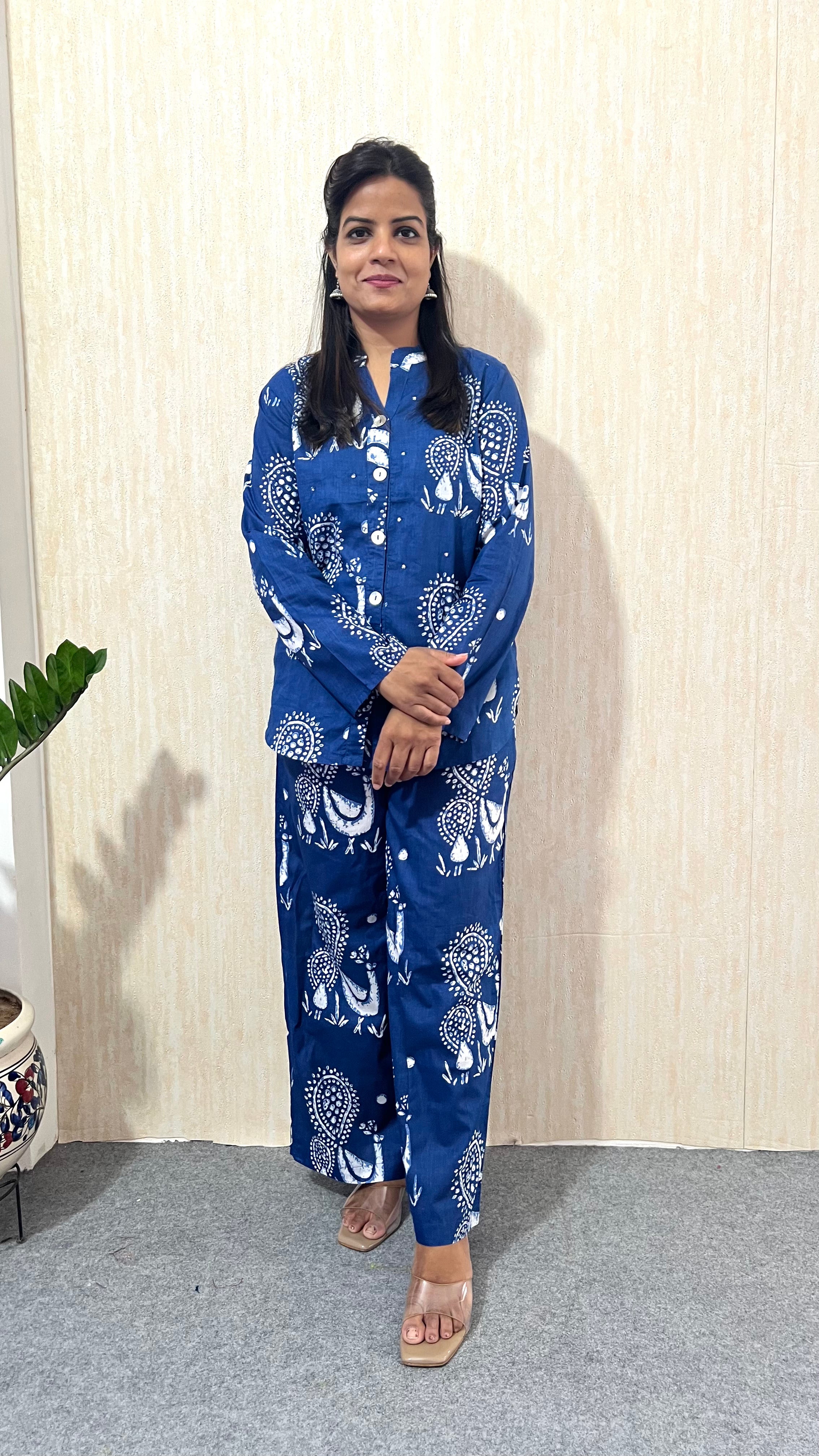 Mumzhug Neelika Pure Cotton Feeding Co-ord Set