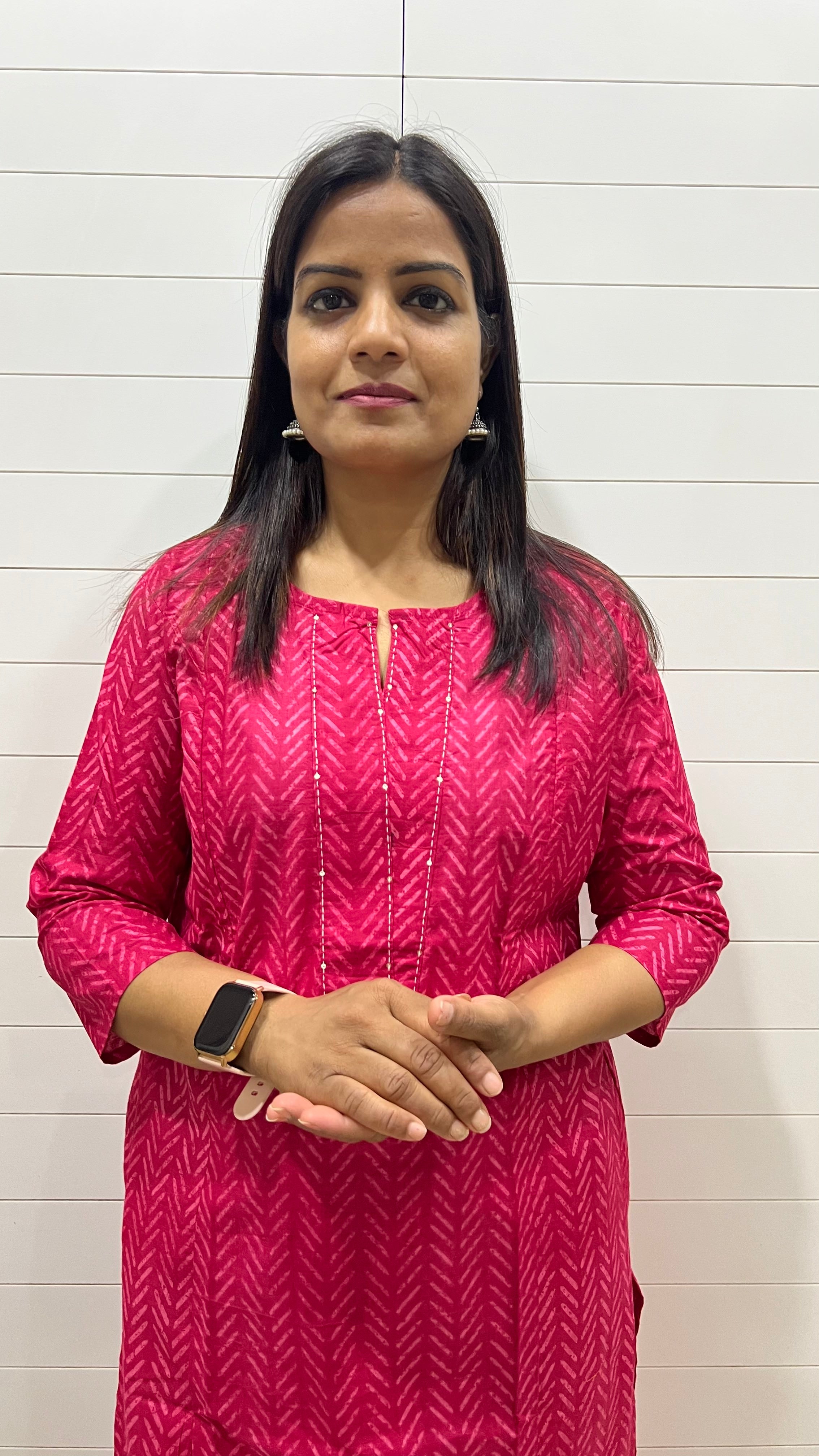 MUMZHUG Fuchsia Pure Cotton Printed Feeding Kurta | Comfortable Maternity & Nursing Wear for Women