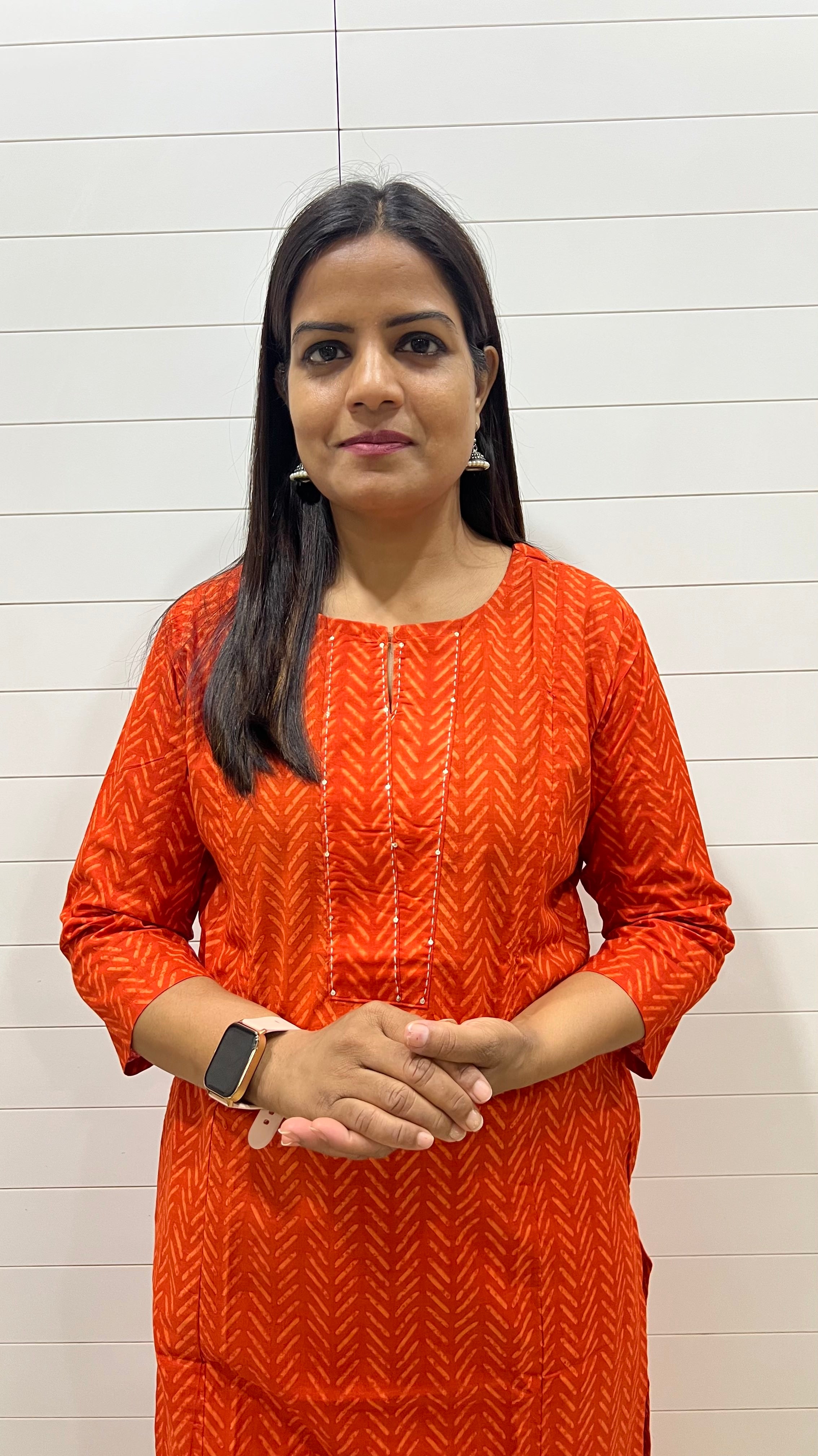 MUMZHUG Rust Orange Pure Cotton Feeding Kurta | Hidden Nursing Zippers | Comfortable Maternity Wear