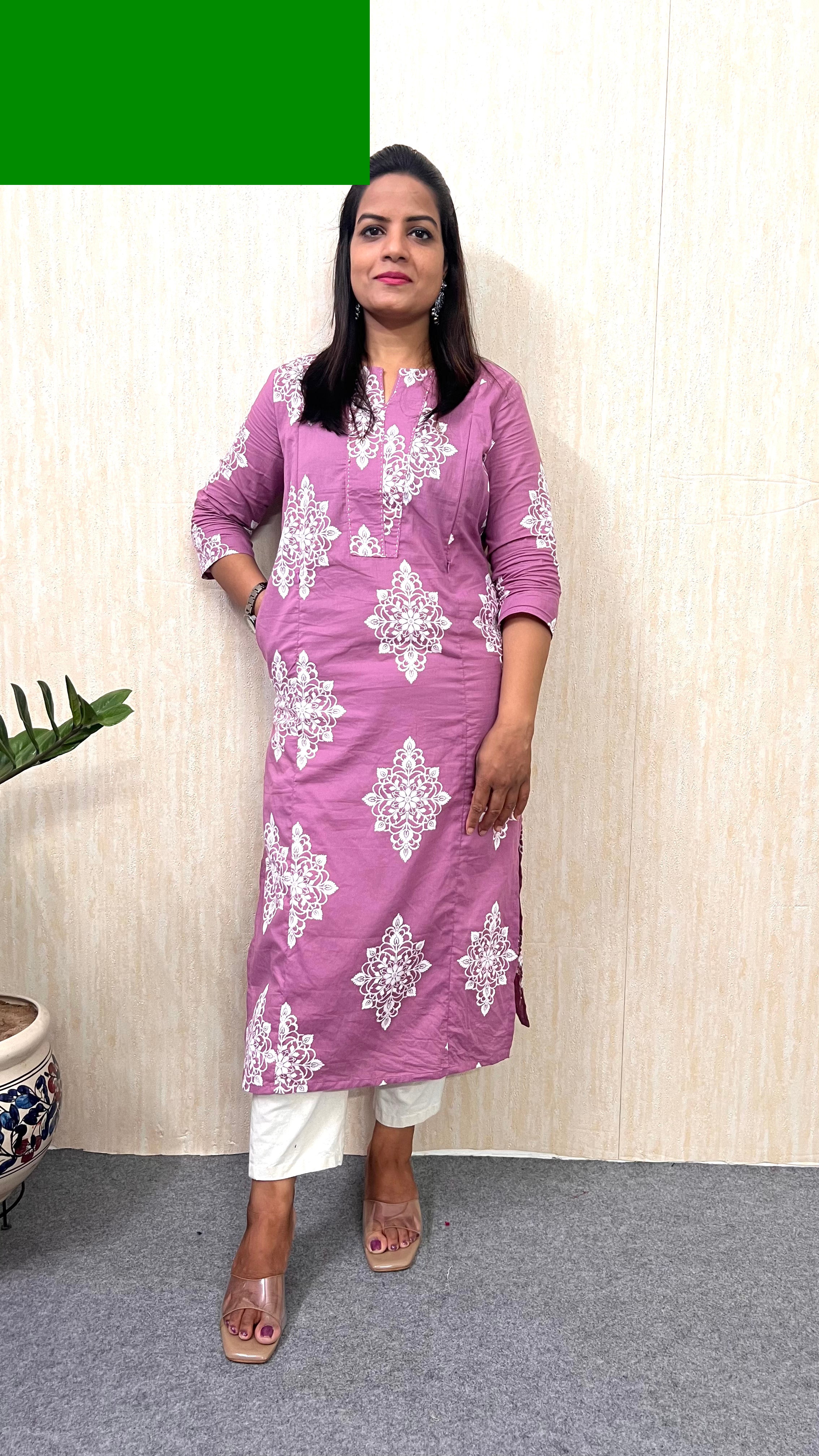 Mumzhug Lavender Bloom β Pure Cotton Jaipuri Feeding Kurta-Dispatching starts from 22nd August 2026.
