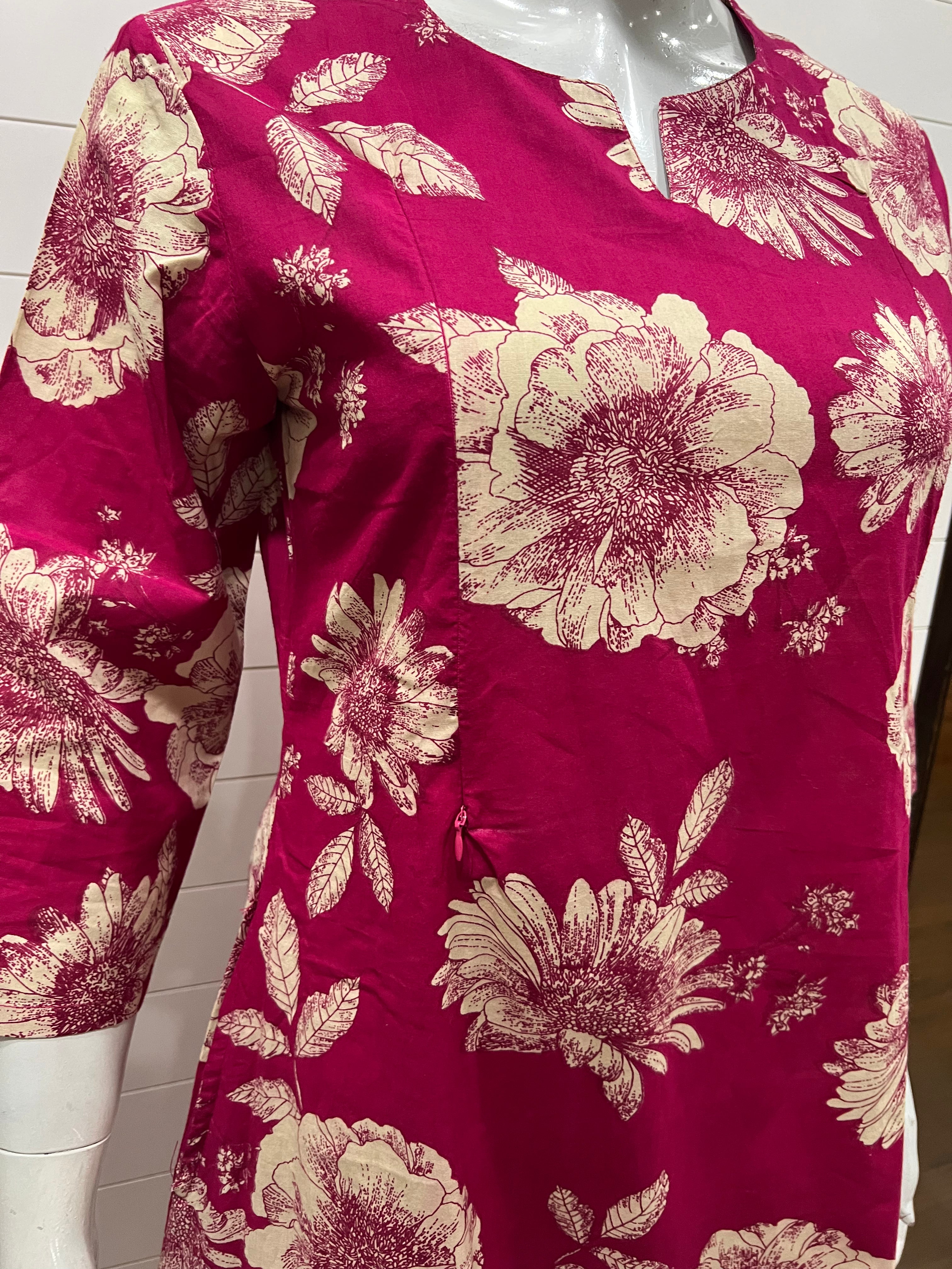 Pure Cotton Printed A-line Co-Ord Sets for Feeding and Maternity Purpose
