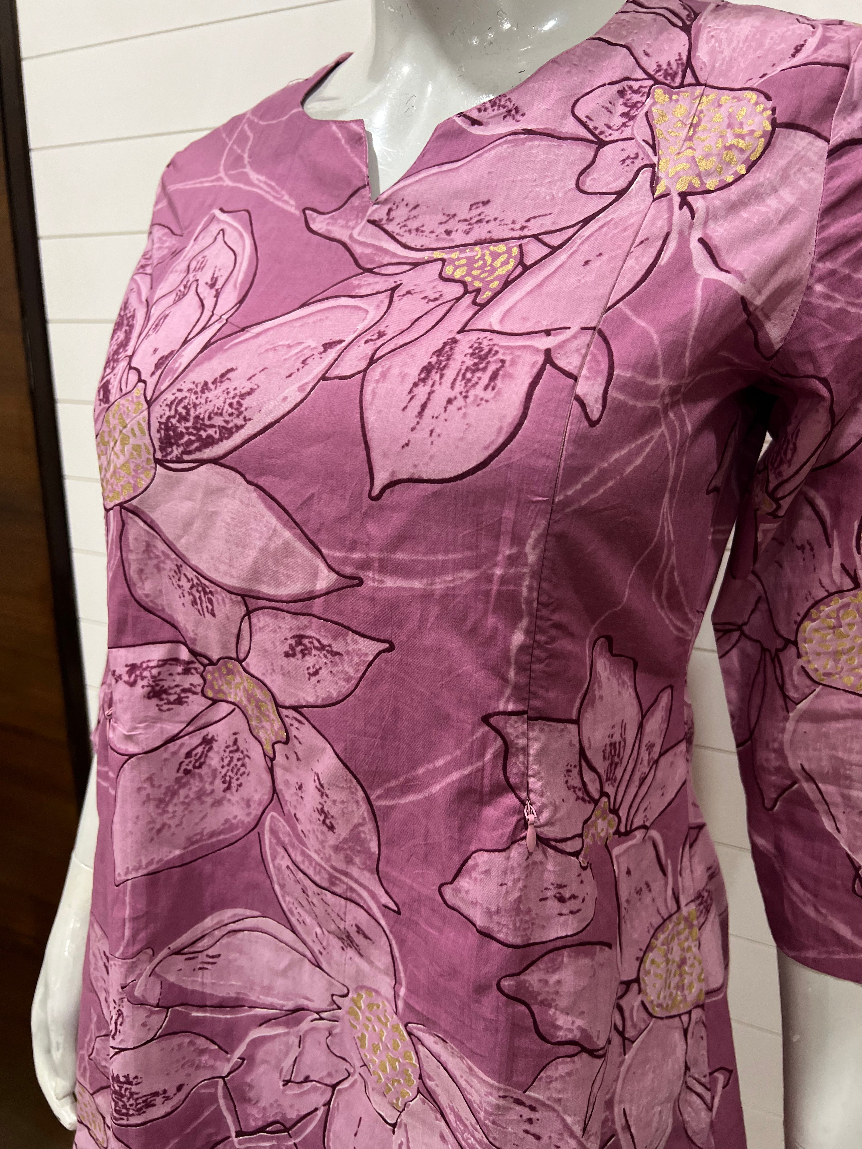 Pure Cotton Printed A-line Co-Ord Sets for Feeding and Maternity Purpose