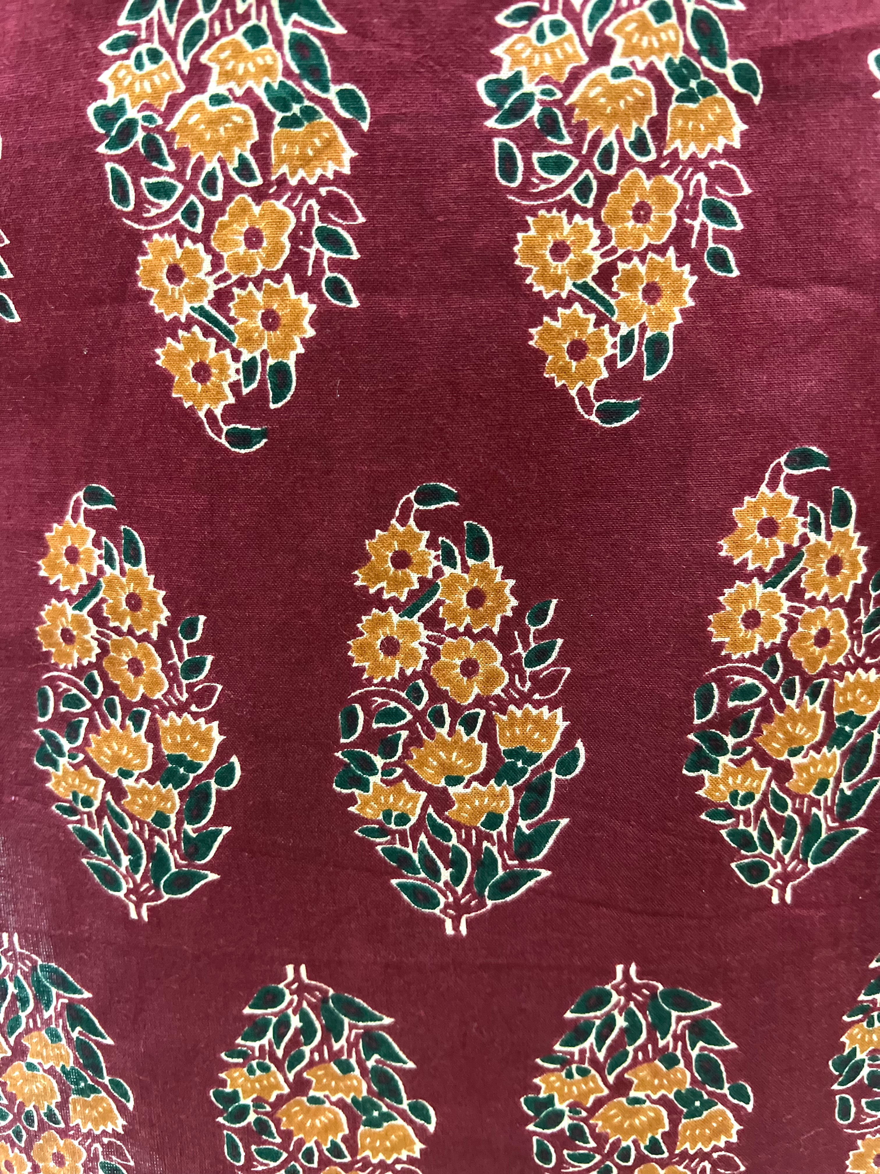Mumzhug Maroon Color Jaipuri Print Pure Cotton Feeding Kurta