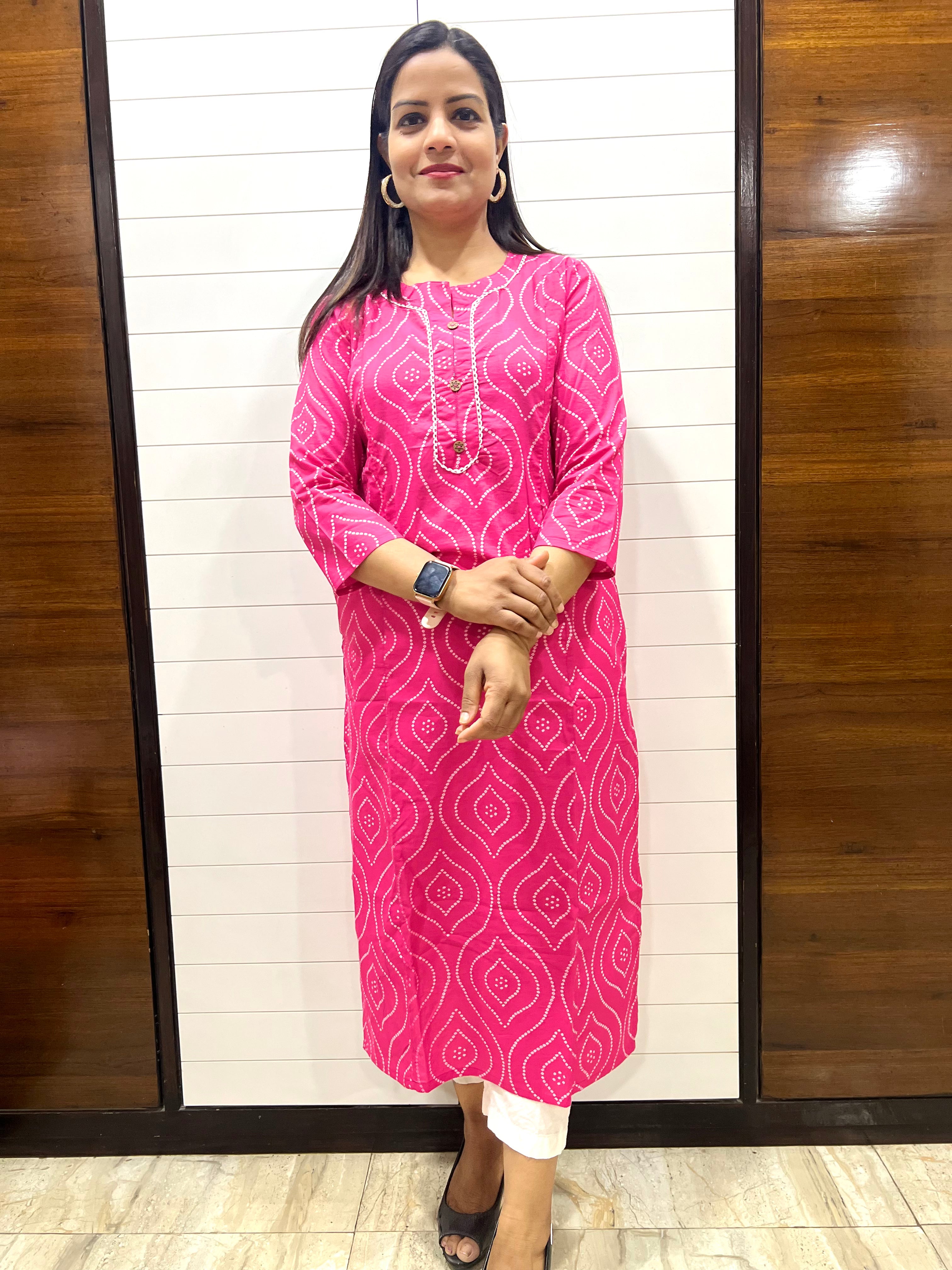 Mumzhug Pure Cotton Jaipuri Print Feeding Kurta