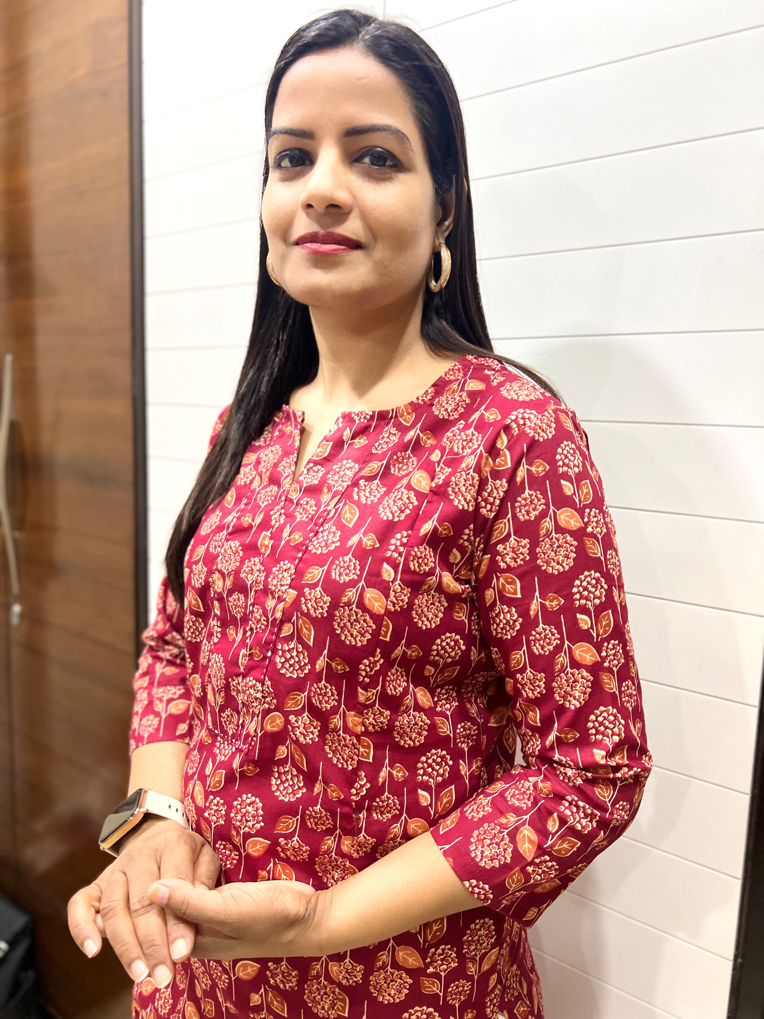 Mumzhug Pure Cotton Feeding Kurta