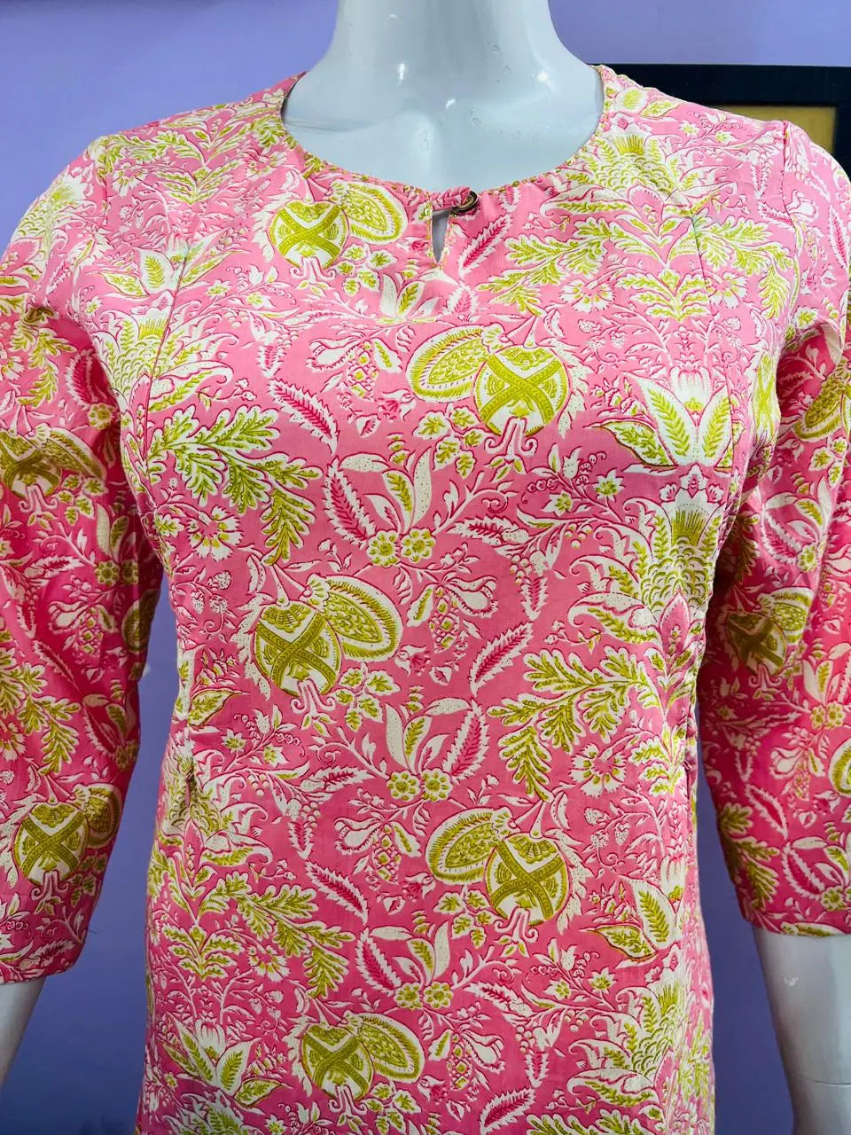 PURE COTTON PRINTED FEEDING KURTA WITH SIDE POCKET mumzhug