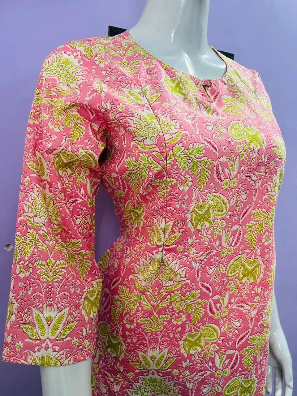 PURE COTTON PRINTED FEEDING KURTA WITH SIDE POCKET mumzhug