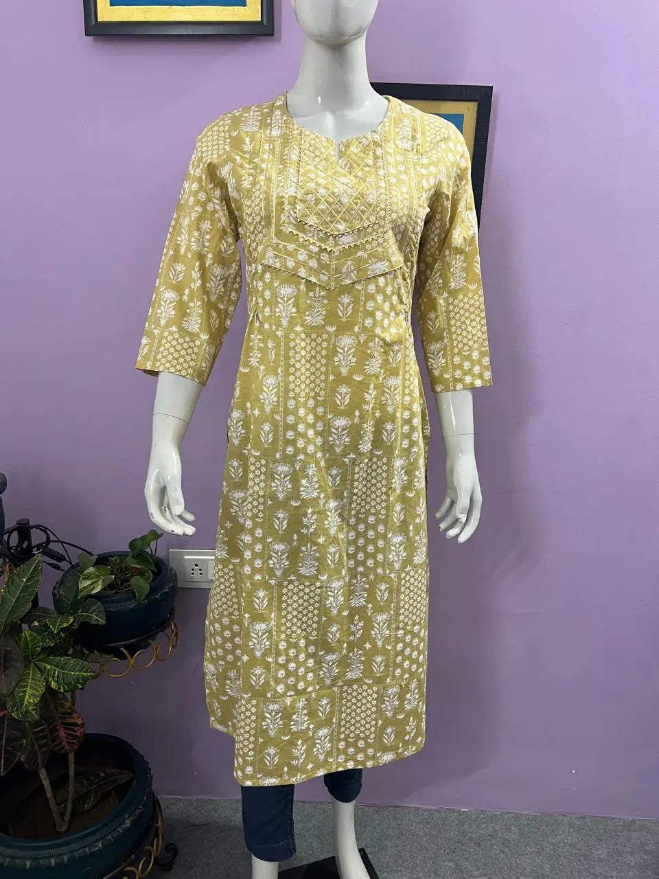 PURE COTTON PRINTED FEEDING KURTA WITH SIDE POCKET mumzhug