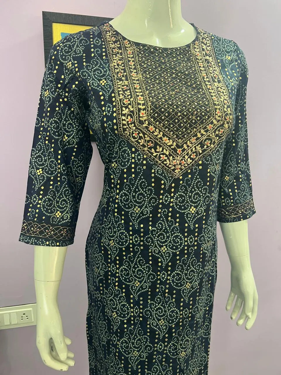 SOFT VISCOSE RAYON EMBROIDED FEEDING KURTA WITH BOTH SIDE FEEDING ZIPPER mumzhug