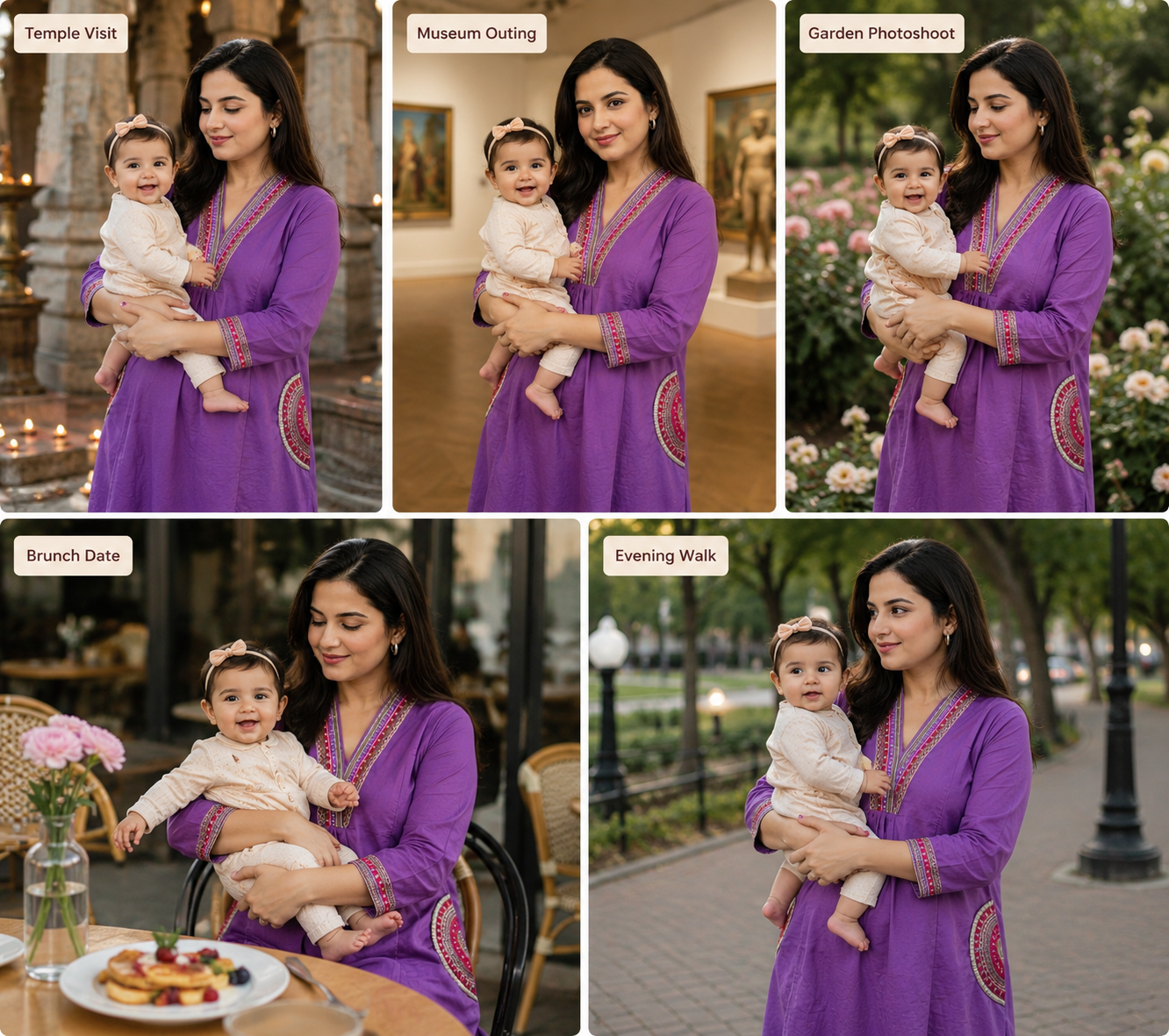 Mumzhug Lavender Pure Cotton Embroidered Feeding & Maternity Kurta Pant with Dupatta Set