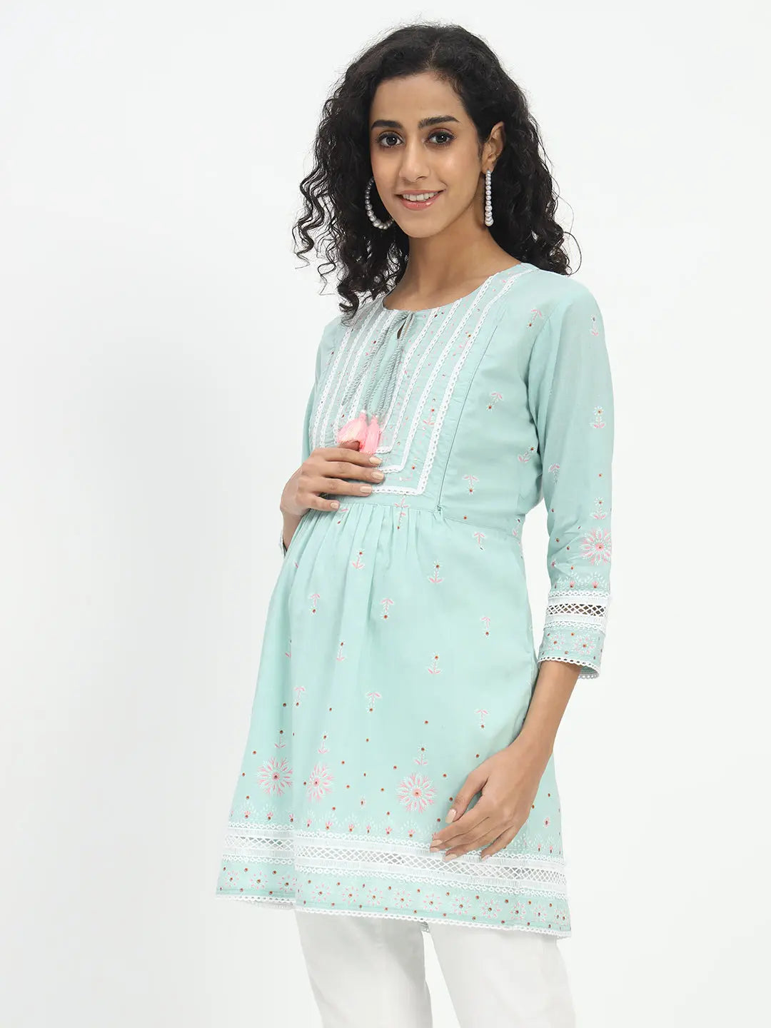 Cotton Printed Tunic For Feeding And Maternity Purpose mumzhug