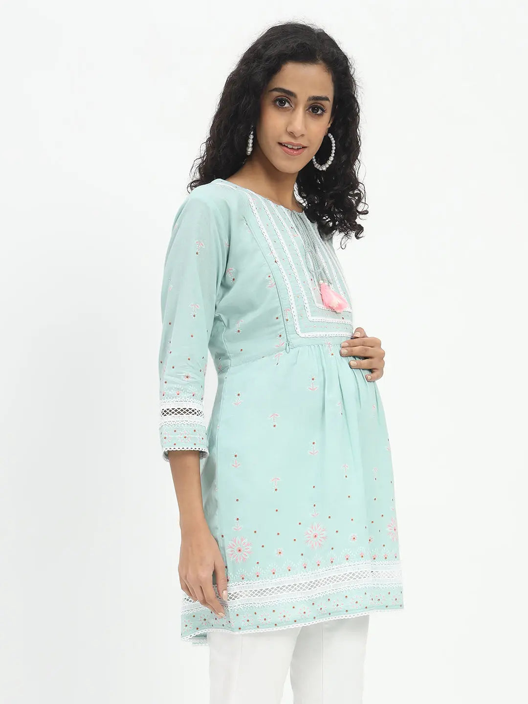 Cotton Printed Tunic For Feeding And Maternity Purpose mumzhug