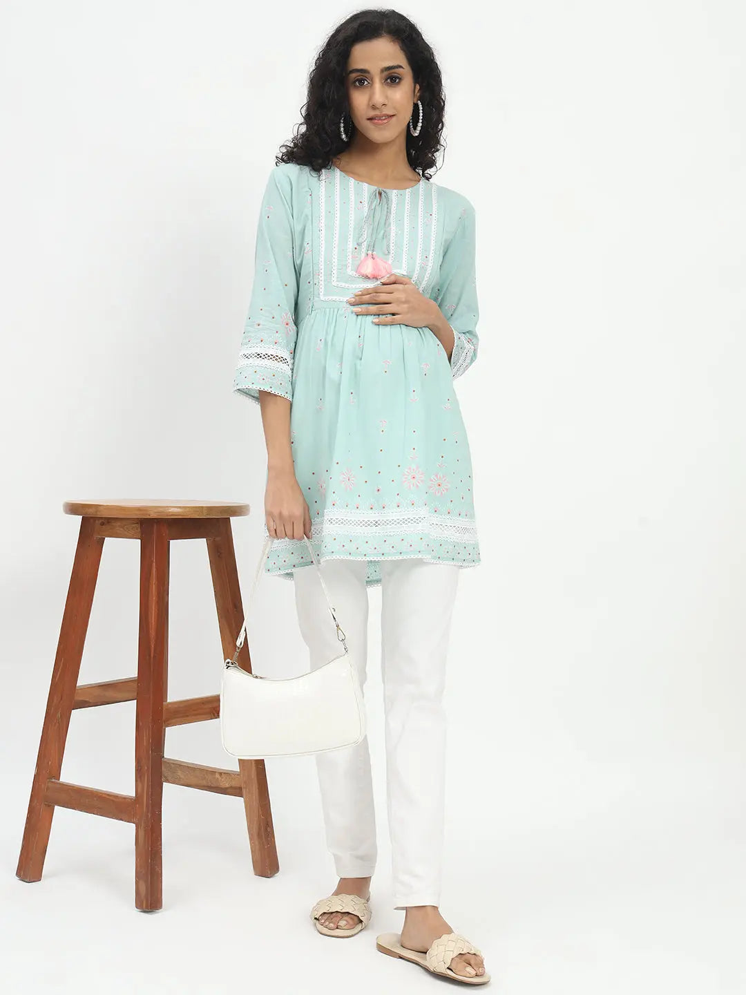 Cotton Printed Tunic For Feeding And Maternity Purpose mumzhug