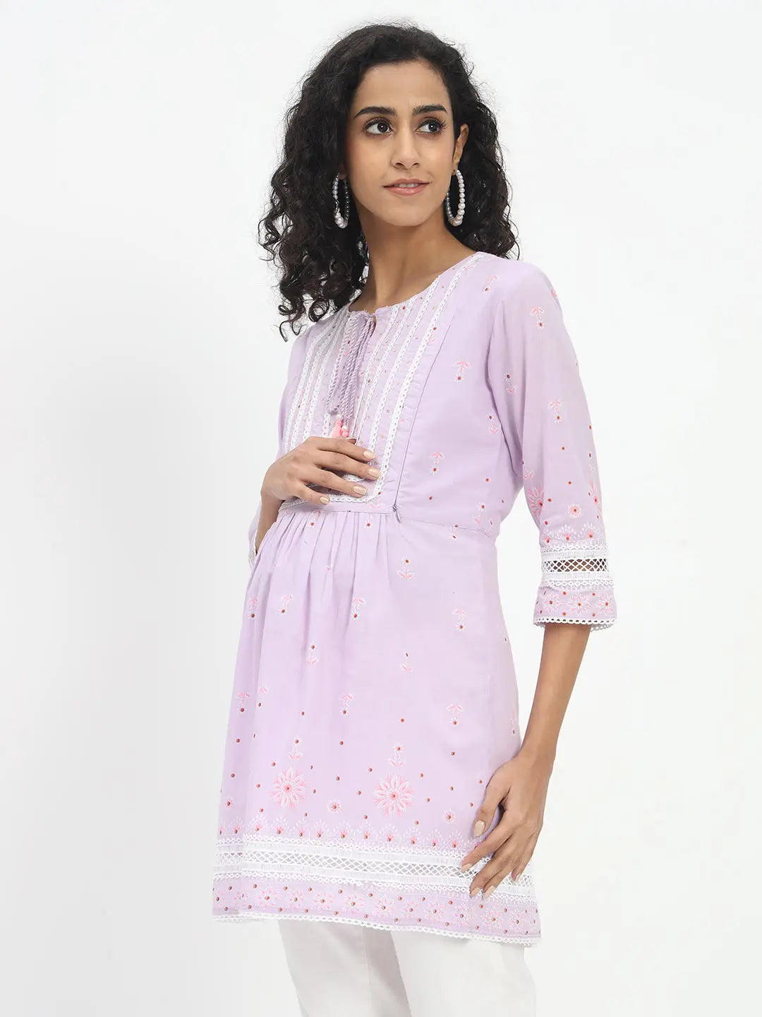 Cotton Printed Tunic For Feeding And Maternity Purpose mumzhug