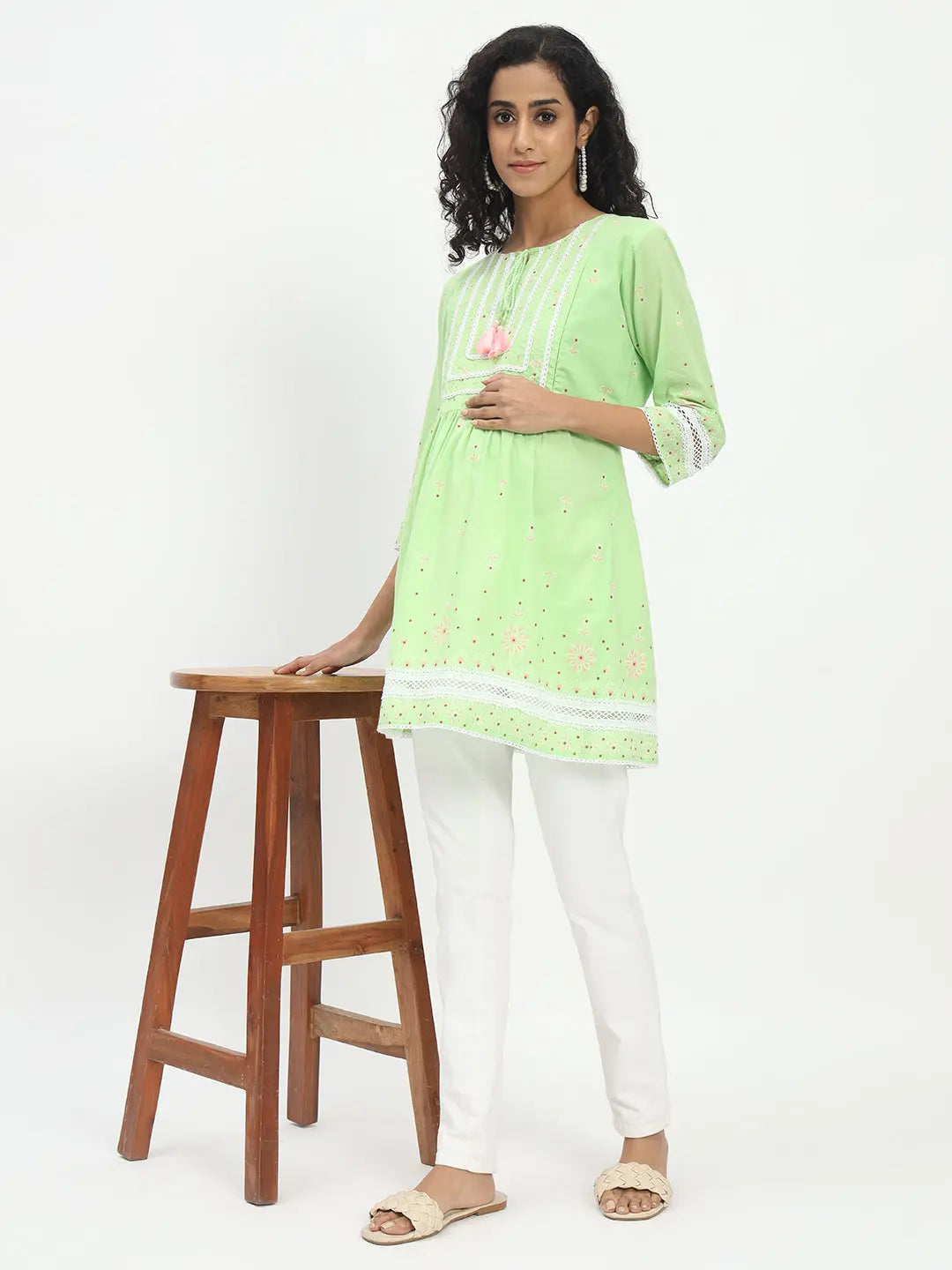 Cotton Printed Tunic For Feeding And Maternity Purpose mumzhug