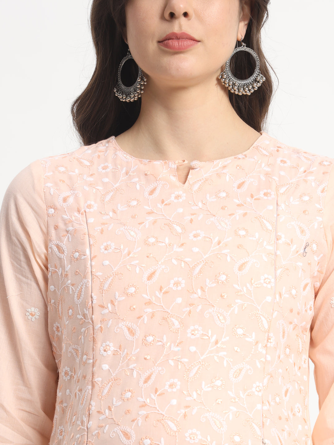 Pure Cotton Embroidered Kurta Pant and Dupatta for Feeding and Maternity Purpose