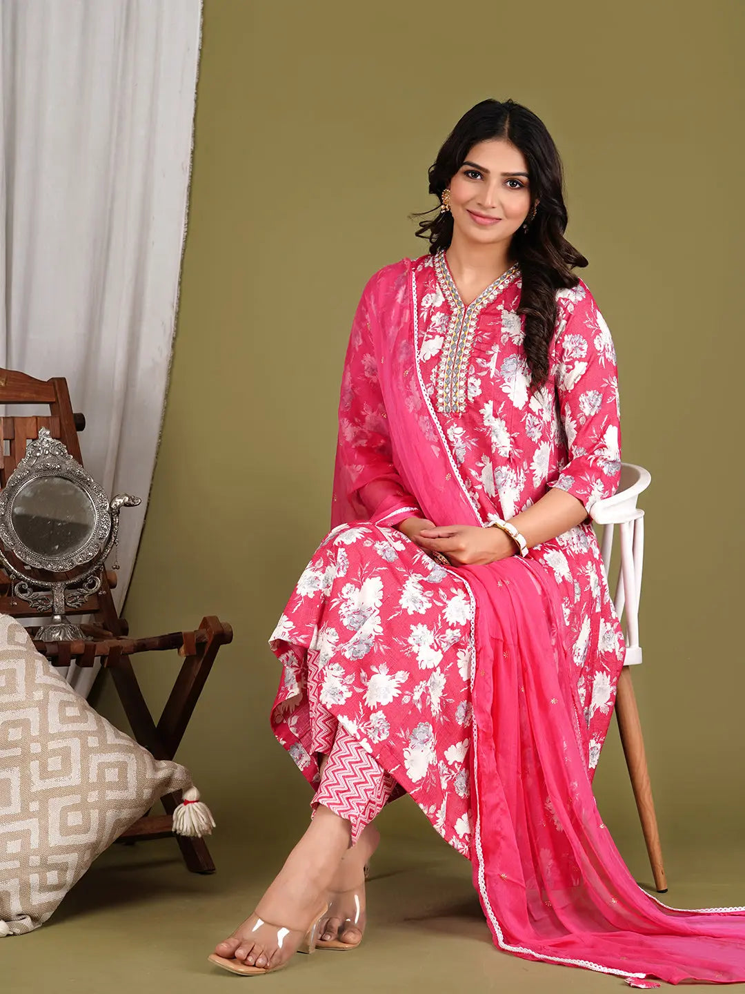 Mumzhug Soft Viscose Rayon Maternity & Nursing Anarkali Suit Set mumzhug