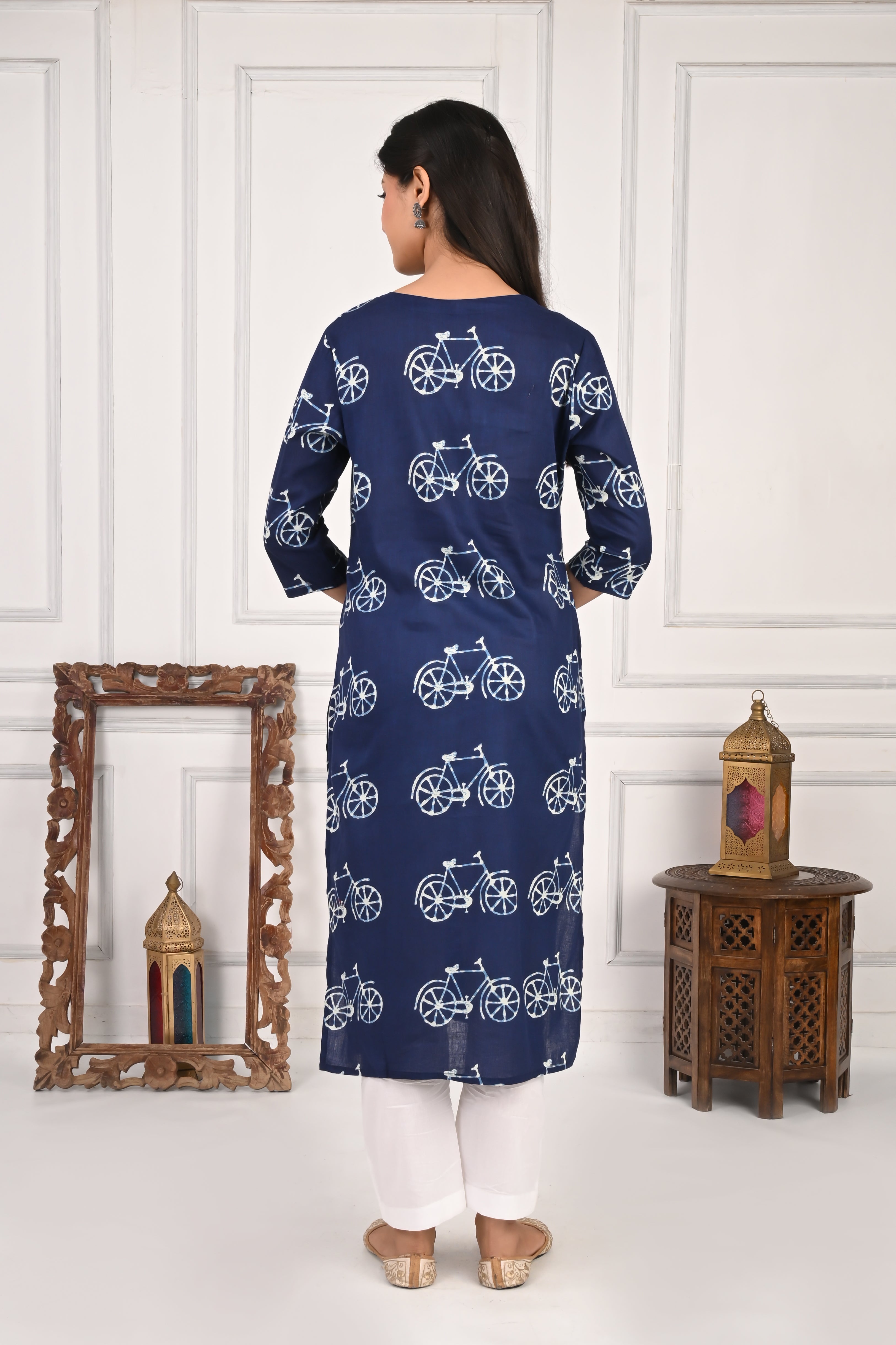 Mumzhug Pure Cotton Jaipuri Print Feeding Kurta