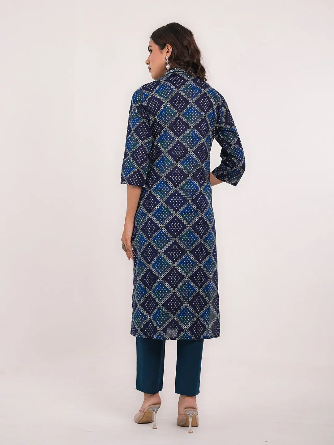 KAVITA GUPTA cotton embroided kurta with pant and dupatta Kavita Gupta