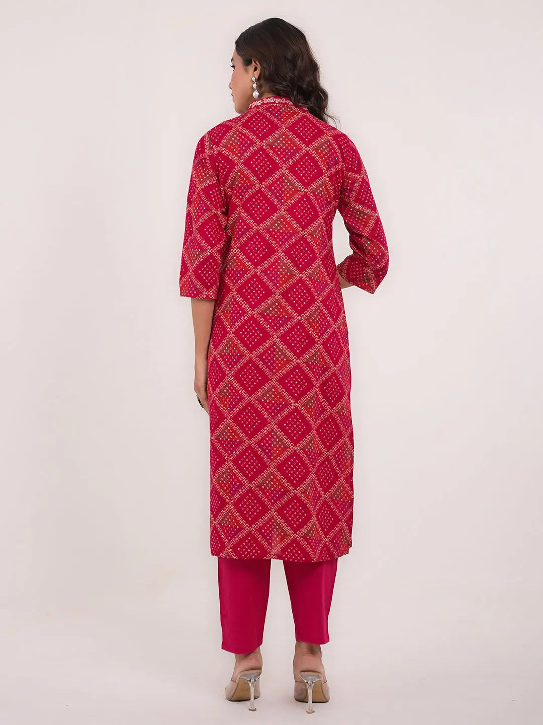 KAVITA GUPTA cotton embroided kurta with pant and dupatta Kavita Gupta