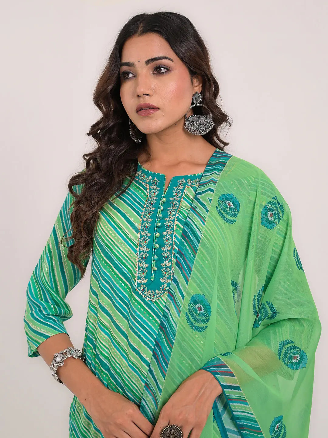 KAVITA GUPTA maslin embroided kurta with pant and dupatta Kavita Gupta