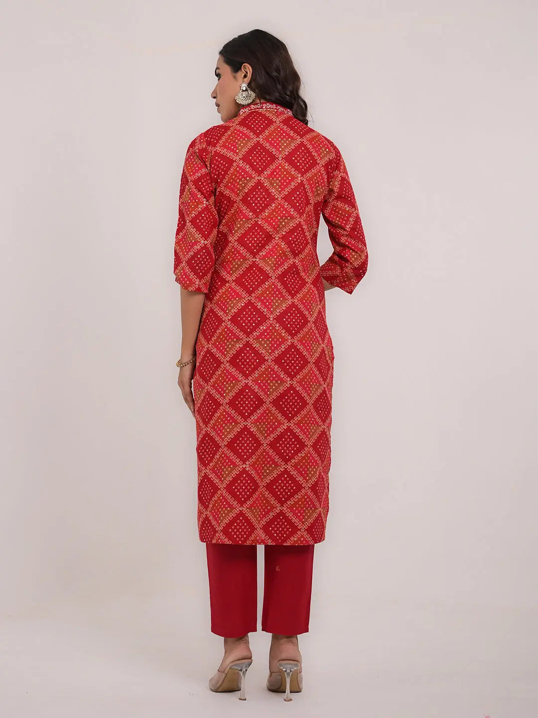 KAVITA GUPTA cotton embroided kurta with pant and dupatta Kavita Gupta