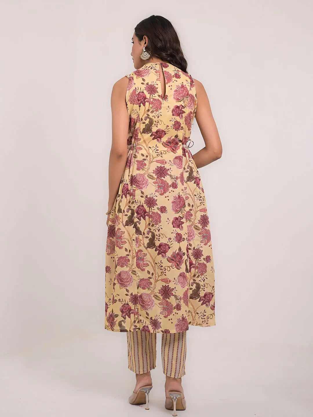 KAVITA GUPTA Cotton Flared Kurta with Pant and Dupatta Kavita Gupta