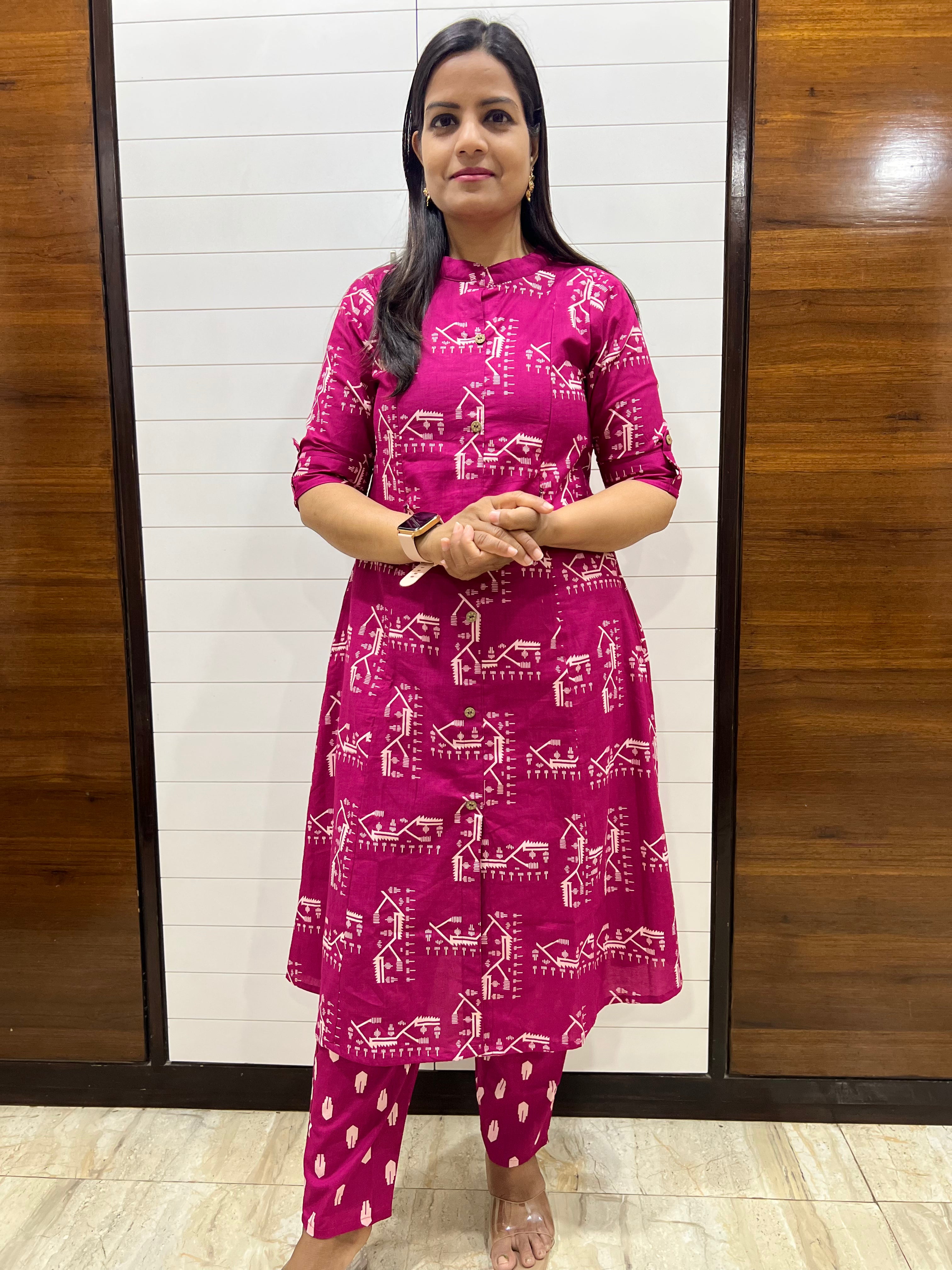 # NEW LAUNCH mumzhug pure cotton FUCHSIA feeding kurta set DISPATCHING STARTS FROM -20TH APRIL