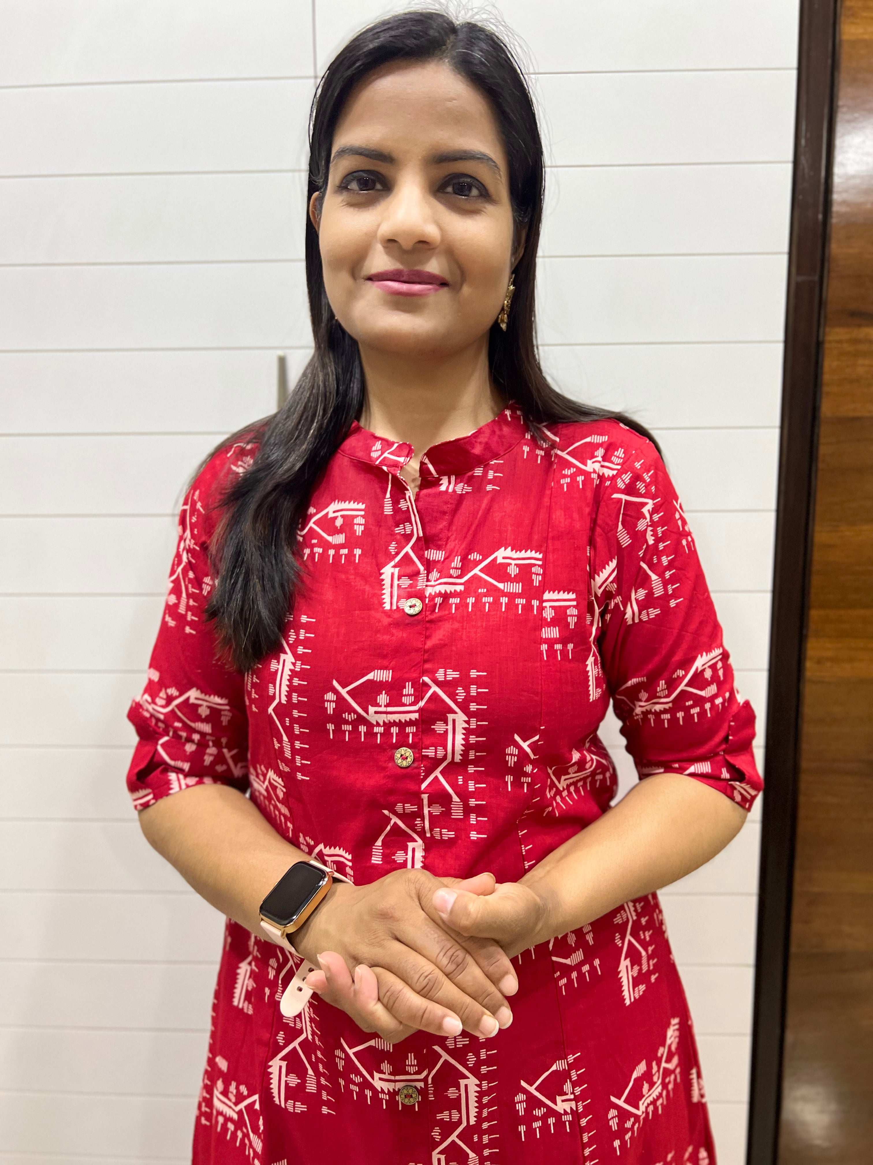 # NEW LAUNCH mumzhug pure cotton red feeding kurta set DISPATCHING STARTS FROM -20TH APRIL