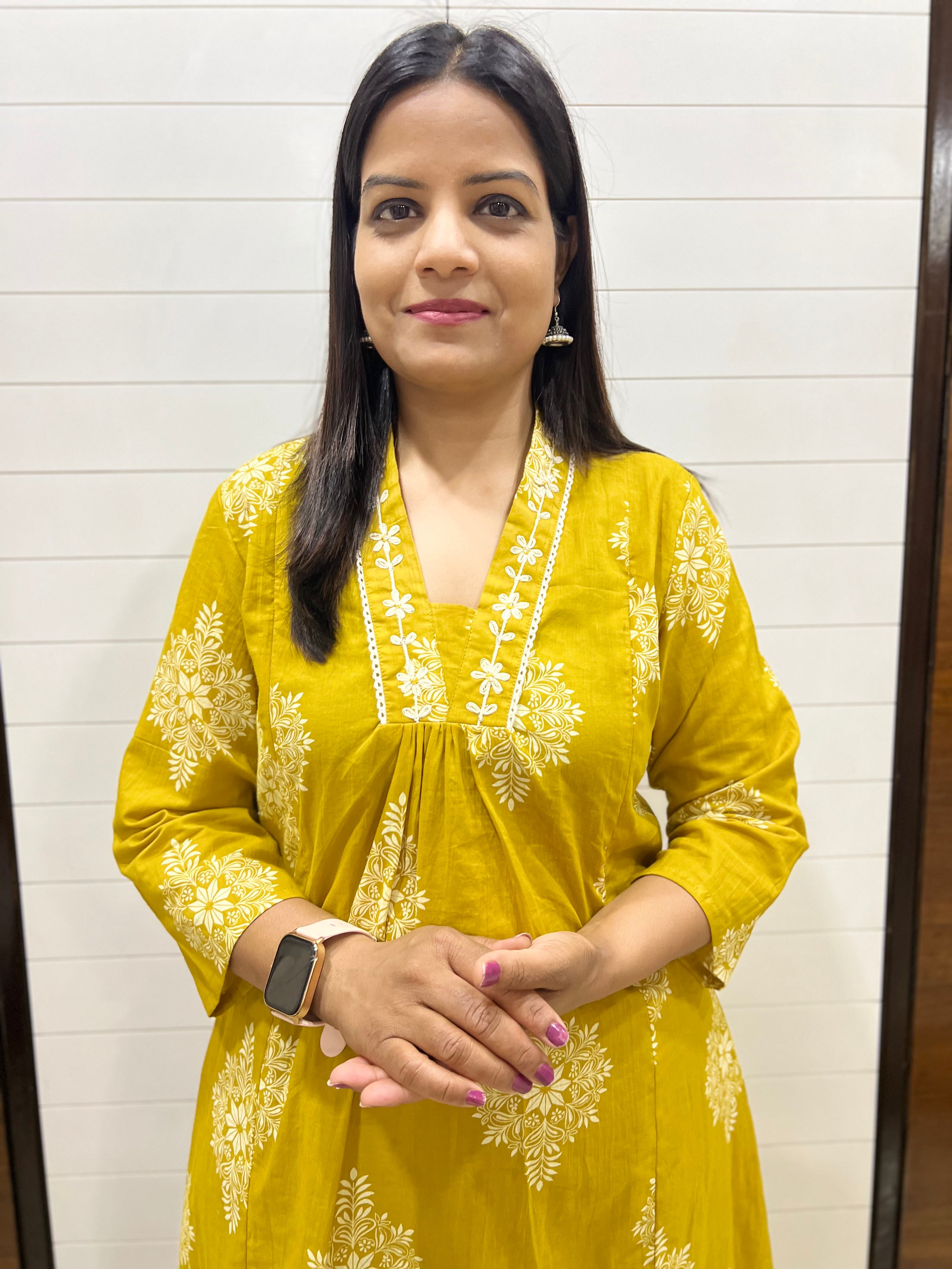 #NEW LAUNCH. Mumzhug mustard pure premium cotton feeding kurta set DISPATCHING START FROM-5TH MAY