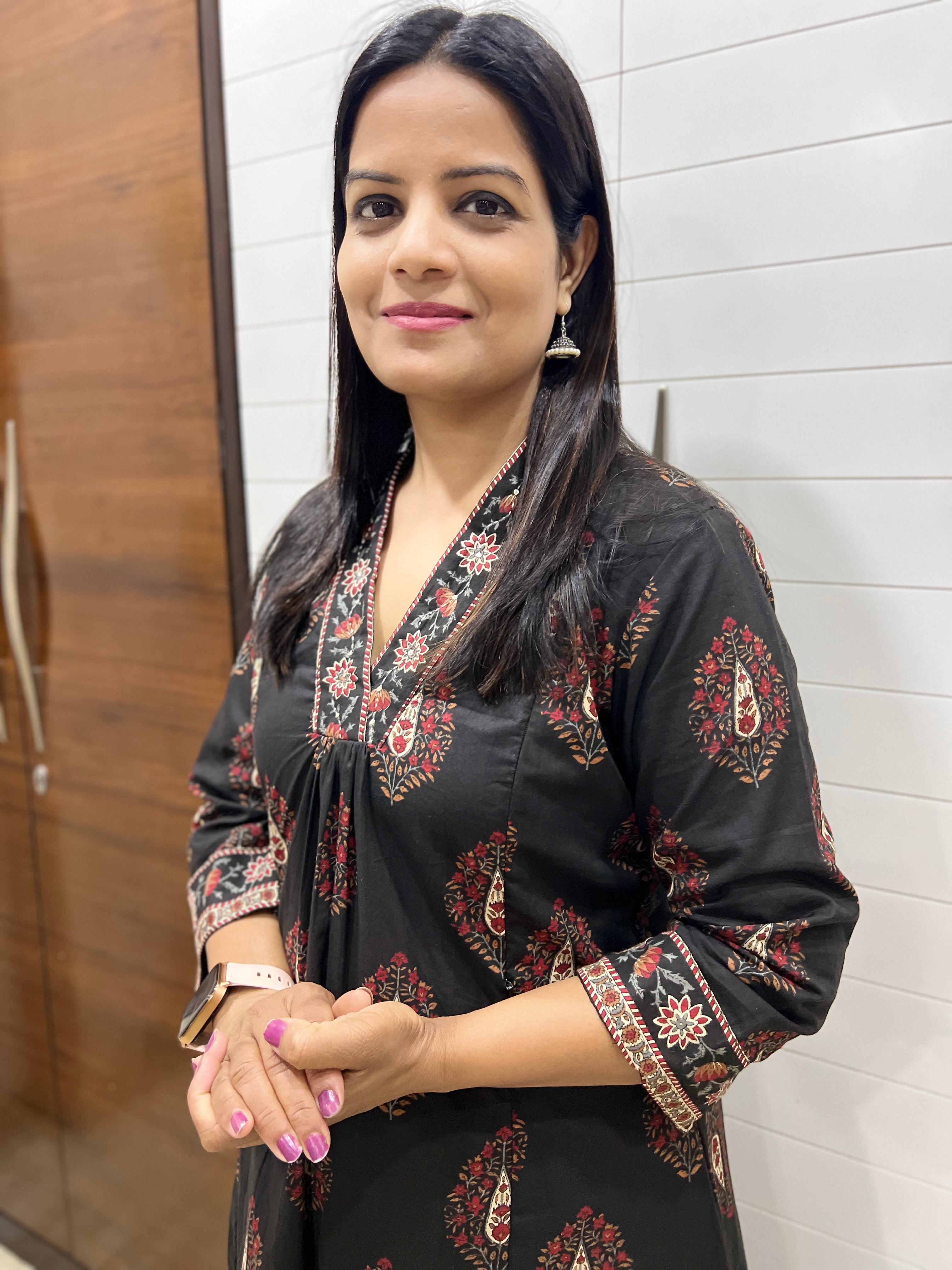 #READY TO SHIP..Mumzhug black pure premium cotton feeding kurta set
