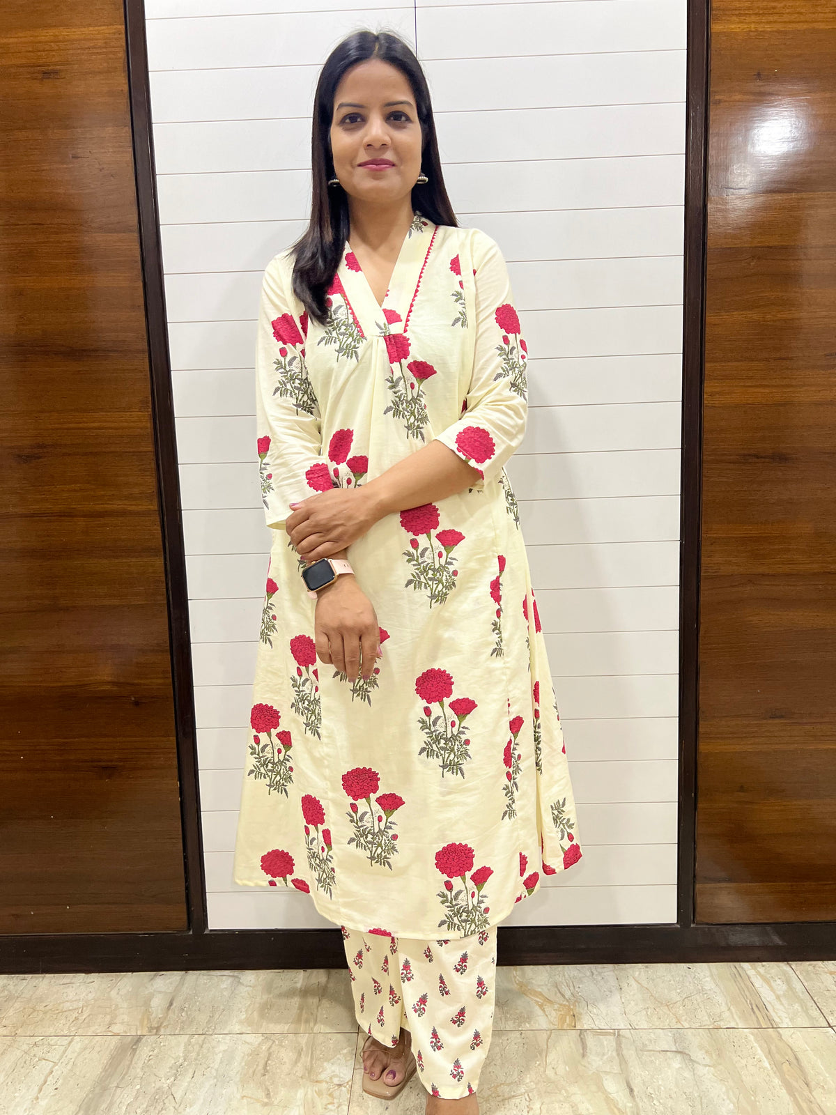 #READY TO SHIP...Mumzhug pure premium cotton feeding kurta set with attached lining