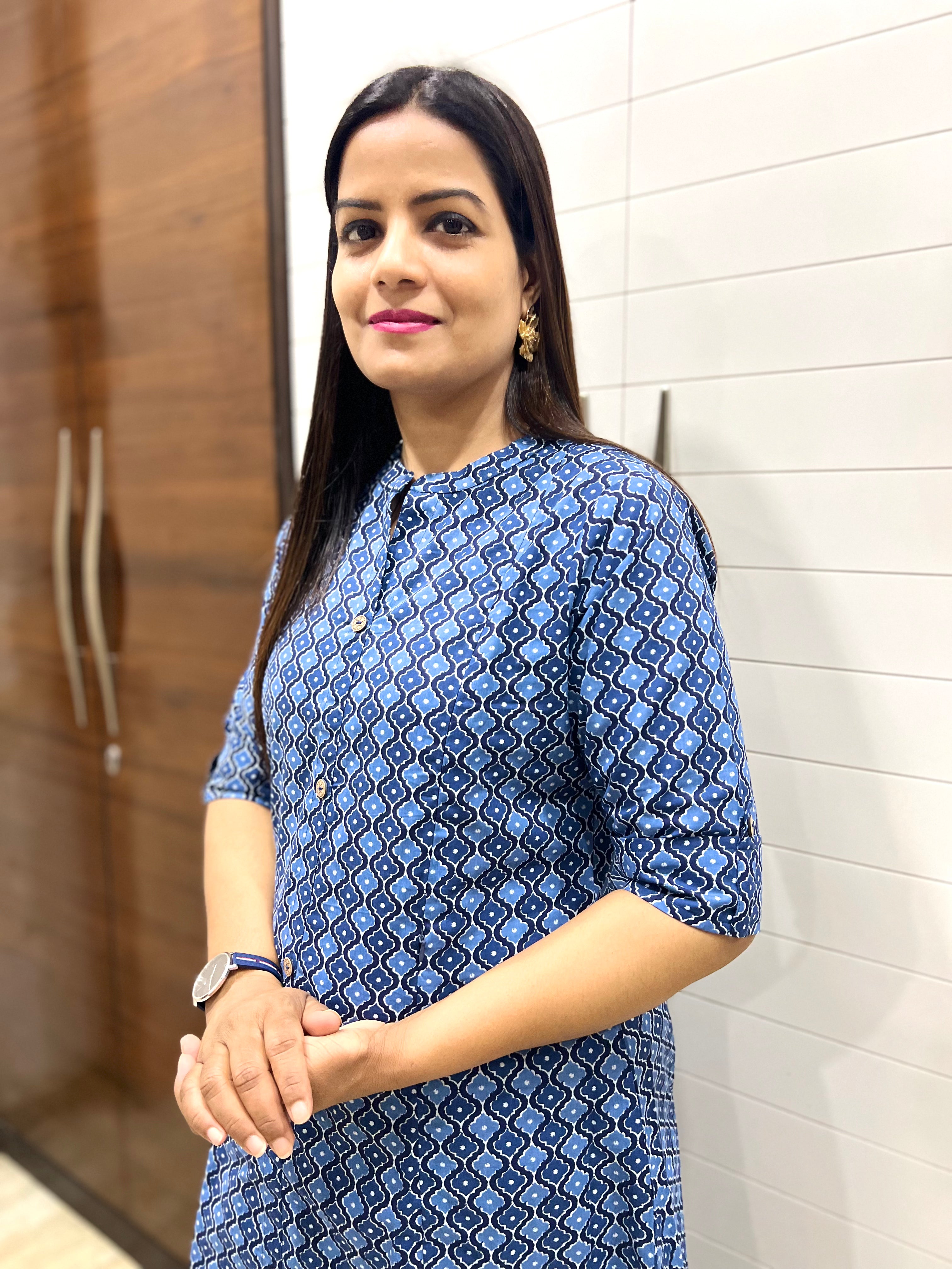 Mumzhug Wine Color Pure Cotton Jaipuri Print Feeding Cord Set with side Pocket