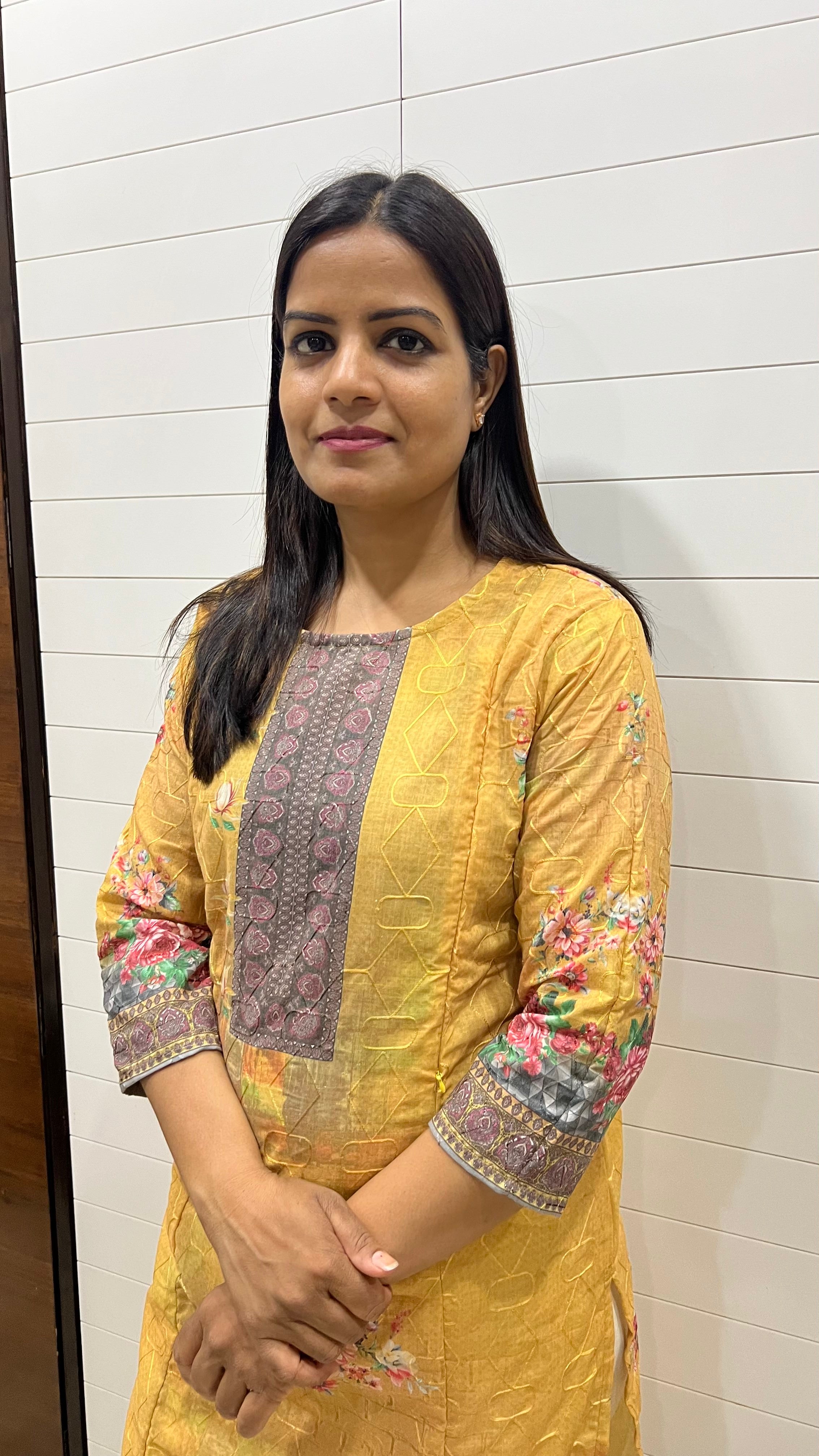 MUMZHUG Mustard Blend Cotton Digital Print Feeding Kurta | Stylish Maternity & Nursing Wear for Women