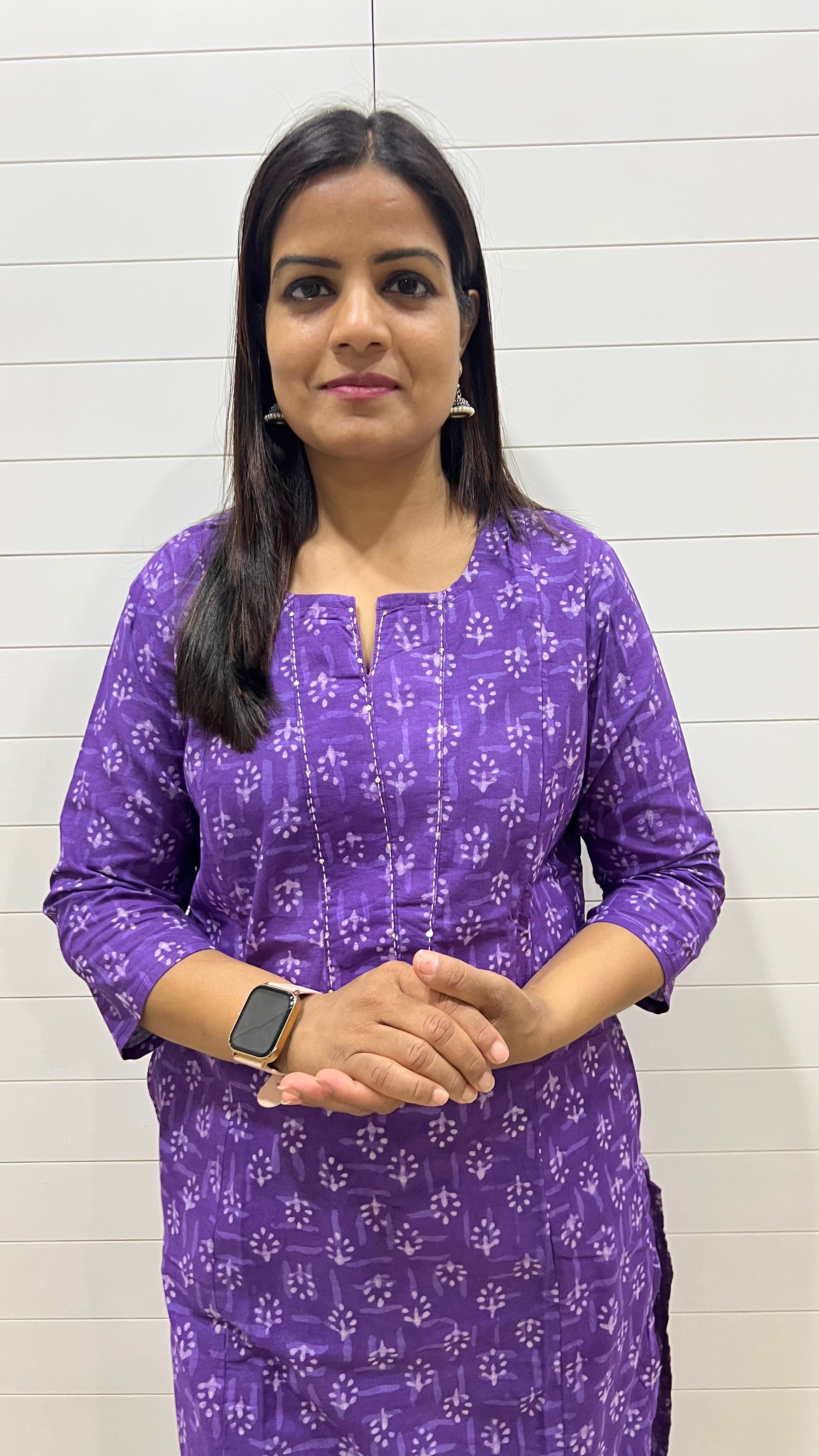 MUMZHUG Lavender Pure Handblock Cotton Print Feeding Kurta | Soft Maternity & Nursing Wear for Women