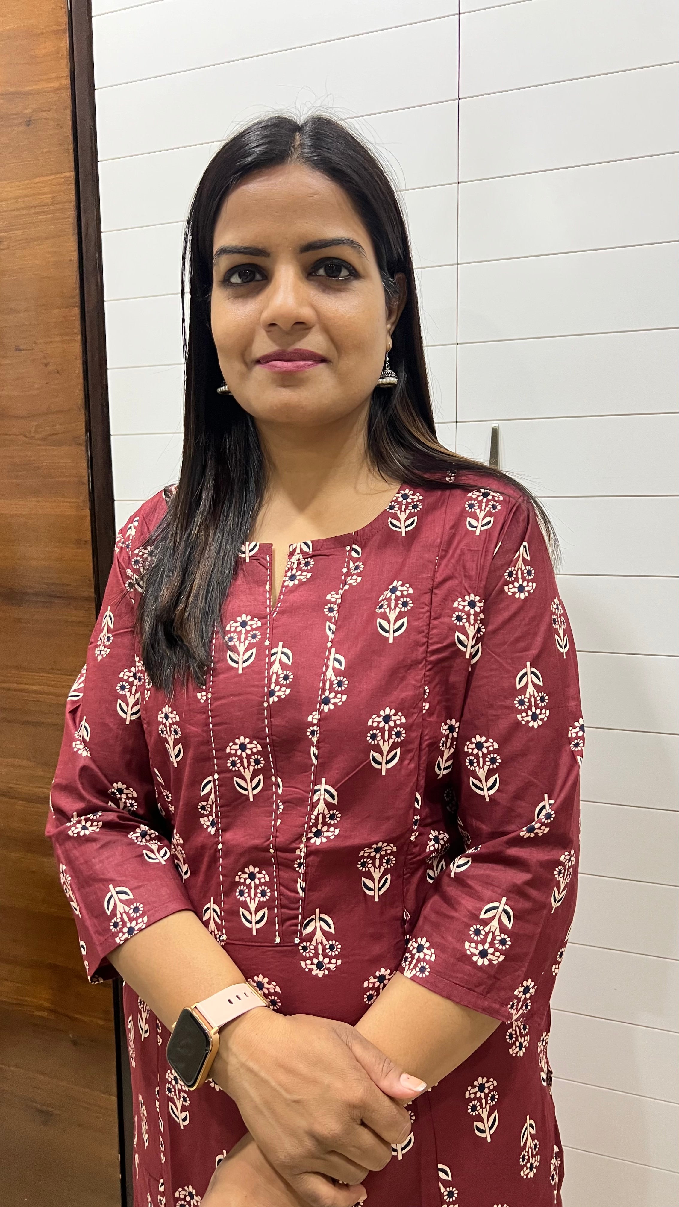 MUMZHUG Blue Pure Cotton Printed Feeding Kurta | Soft & Breathable Maternity & Nursing Wear for Women  Product Descri