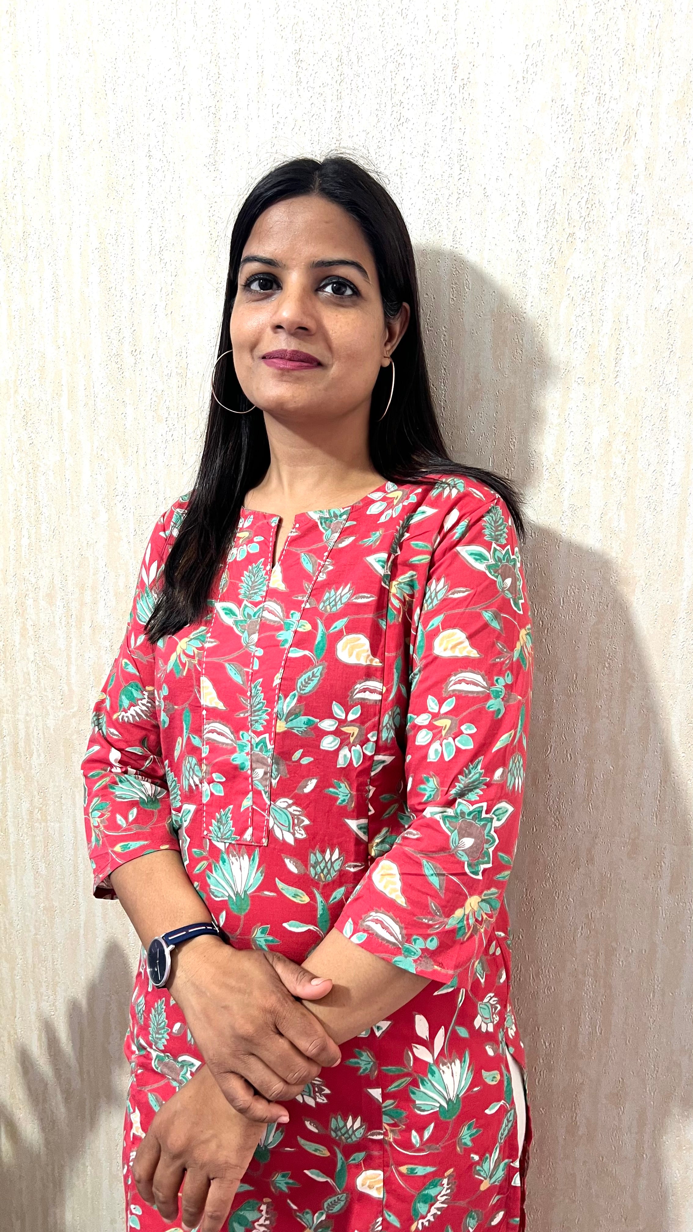 MUMZHUG Pure Cotton Coral Jaipuri Print Feeding Kurta | Nursing Kurta with Concealed Zippers | Soft & Breathable Maternity Wear