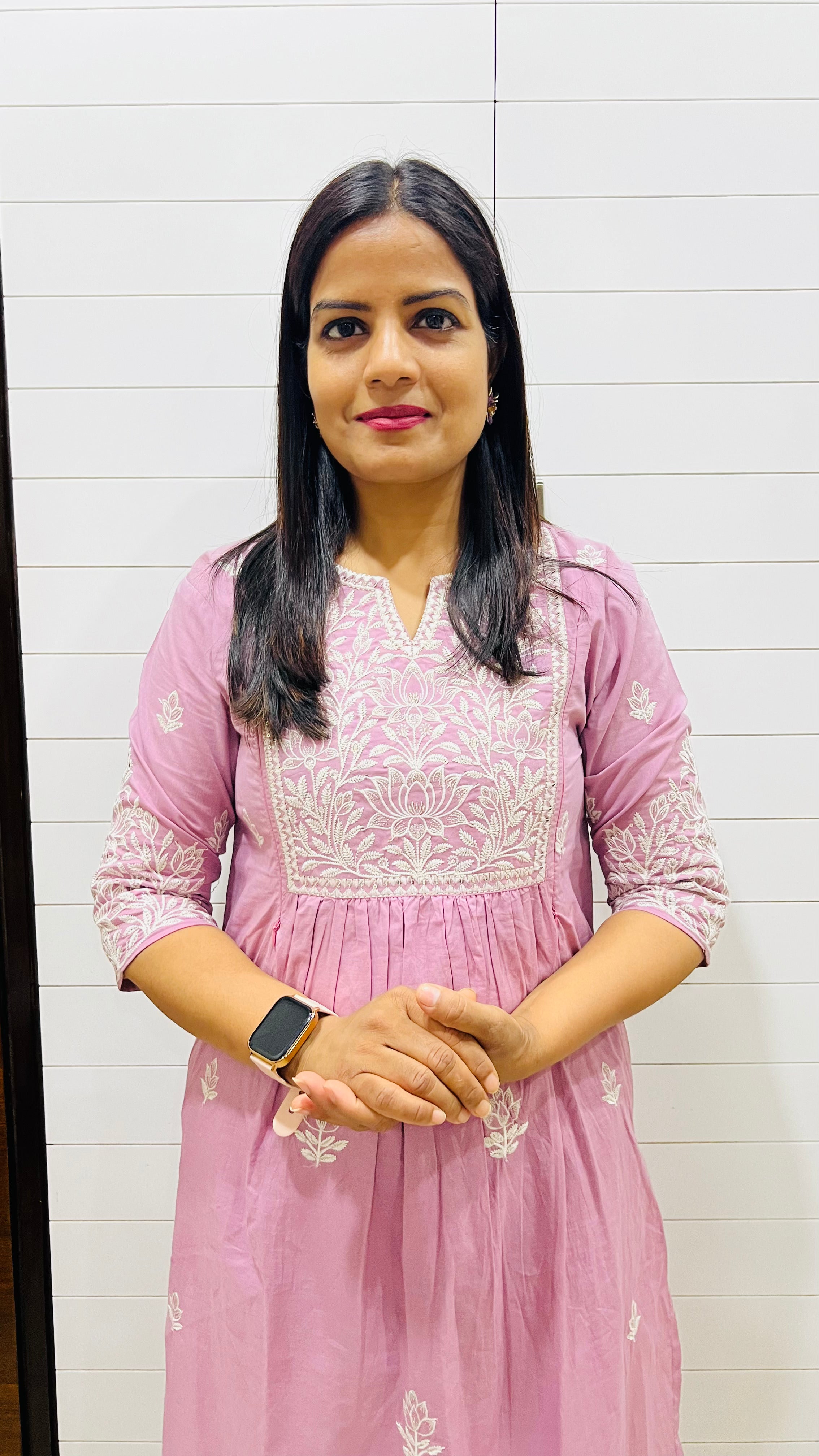 MUMZHUG Pure Cotton Lavender Feeding & Maternity Embroidered Kurta Pant with Dupatta Set | Soft Cotton Nursing Ethnic Wear for Women