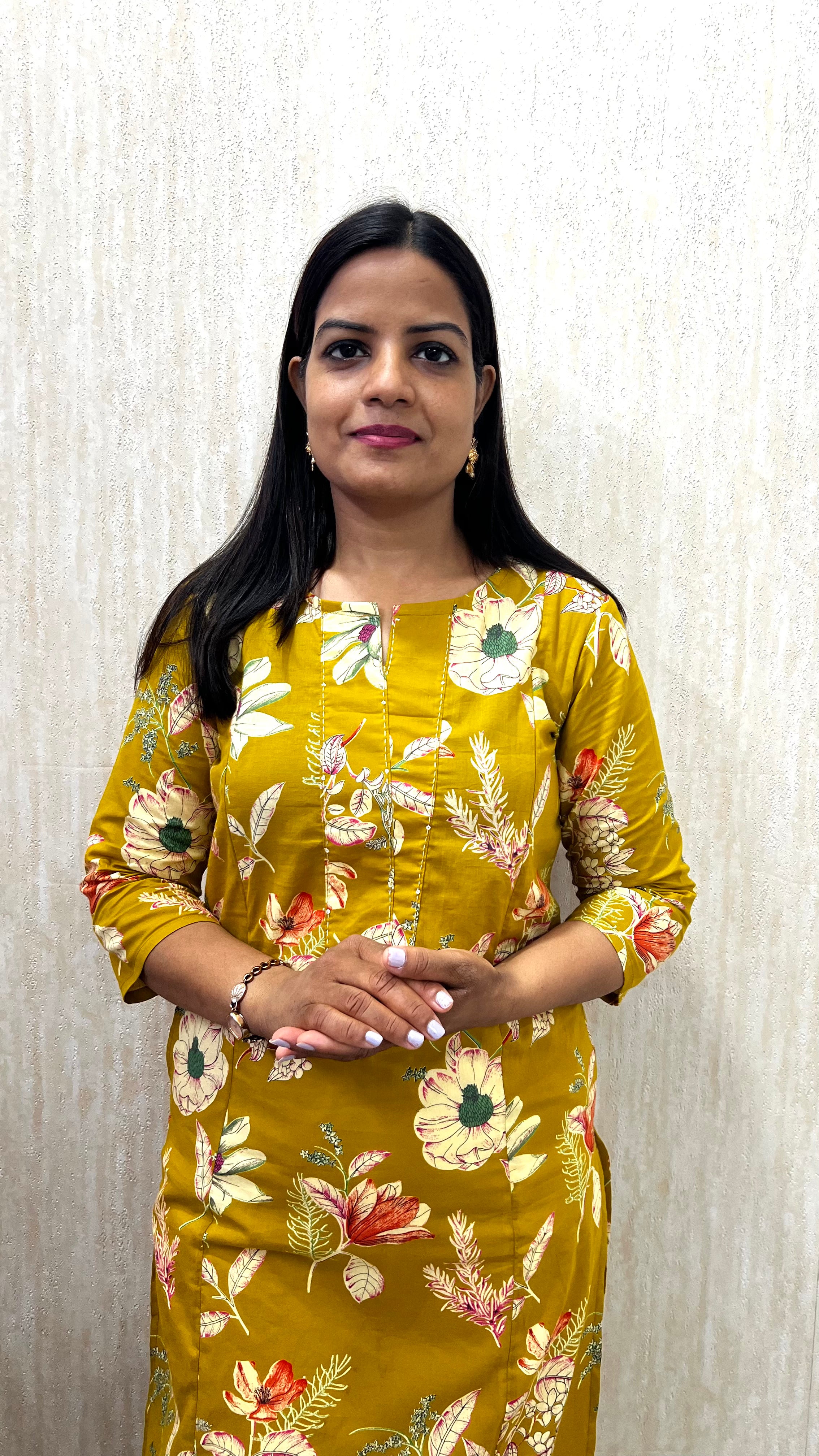 MUMZHUG Pure Cotton Jaipuri Print Feeding Kurta – Sunshine Yellow | Maternity & Nursing Wear