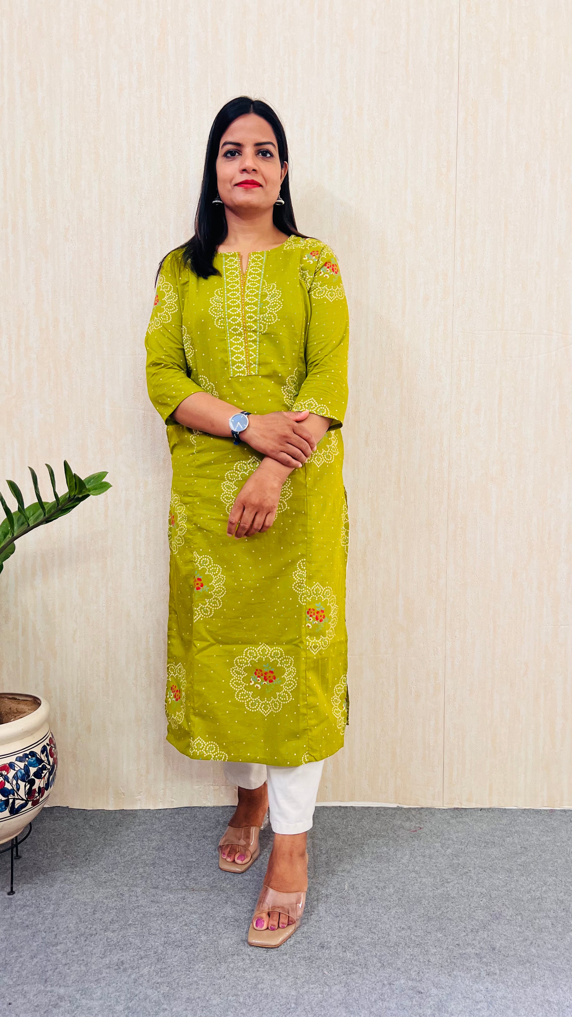 Mumzhug Green Grace – Pure Cotton Jaipuri Feeding Kurta-Dispatching starts from 22nd August 2026.