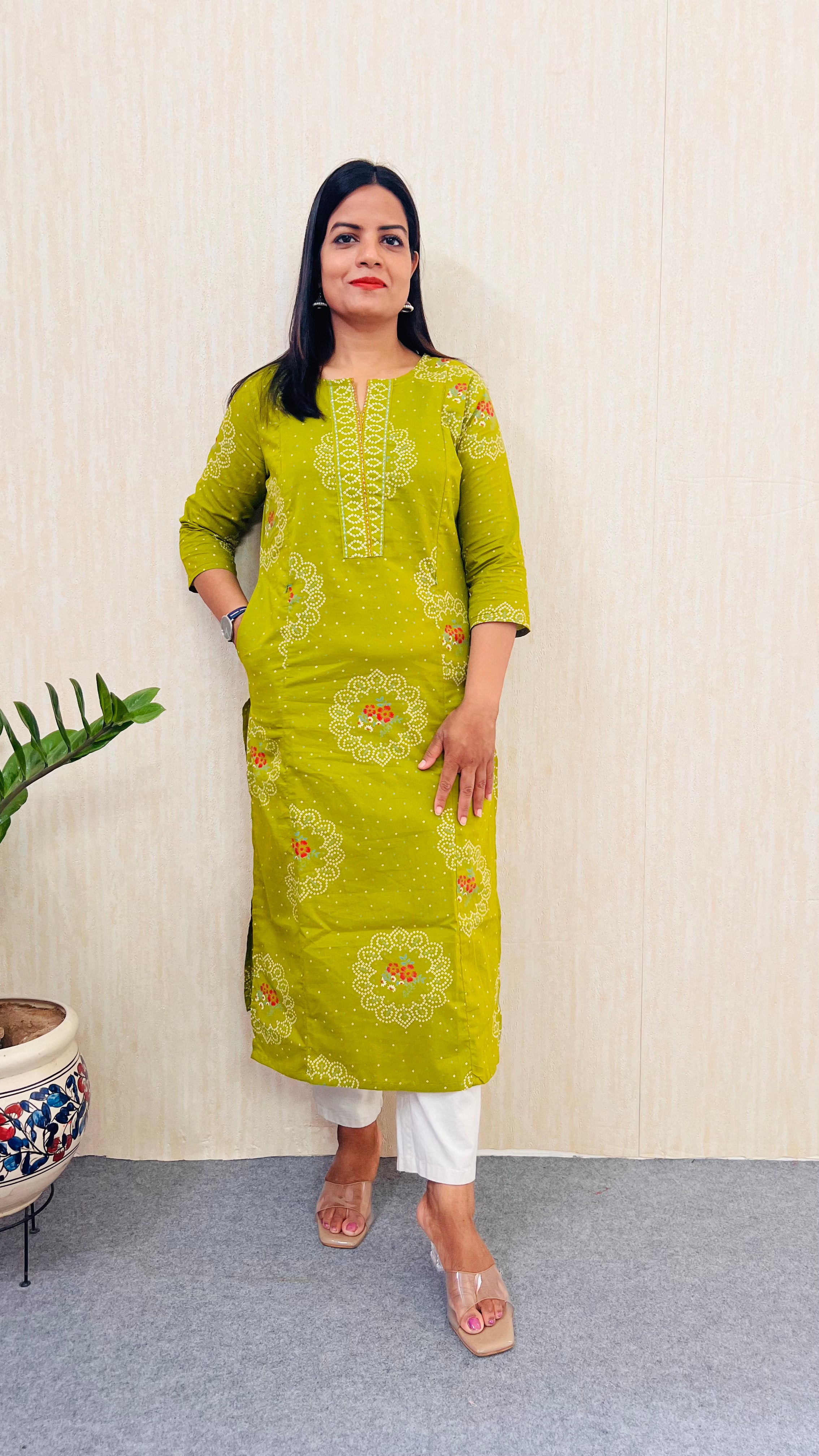 Mumzhug Green Grace – Pure Cotton Jaipuri Feeding Kurta-Dispatching starts from 22nd August 2026.